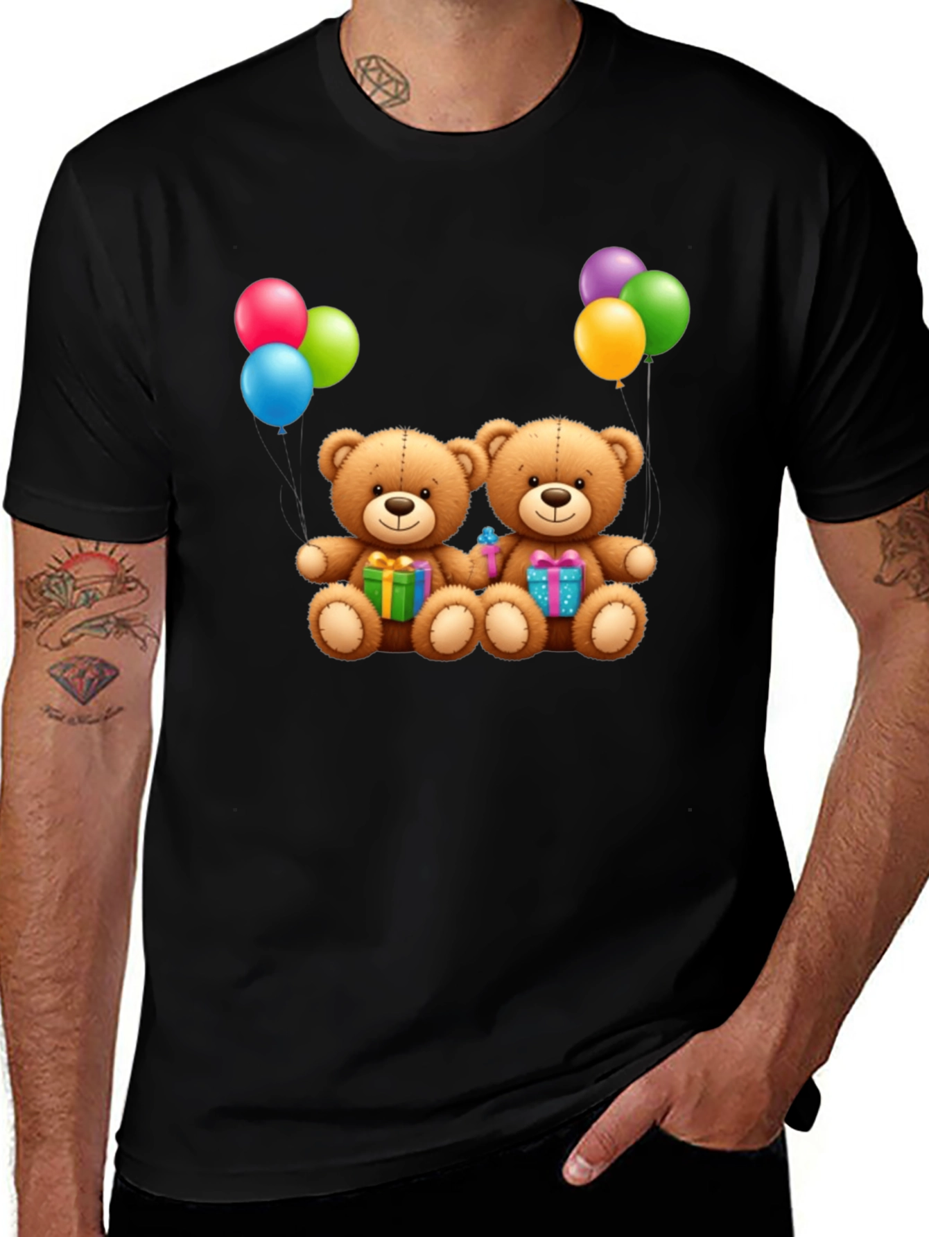 Variant 30 of Cute Teddy Bear Graphic Print T-Shirt