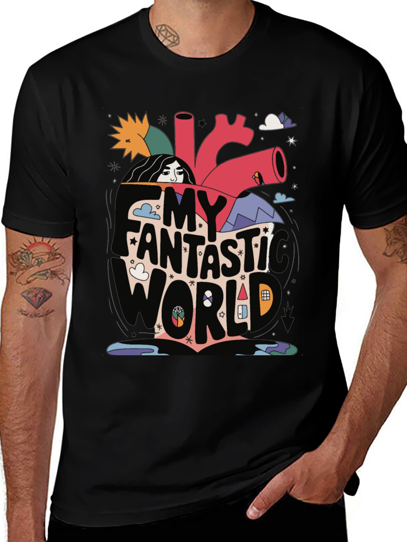 Variant 22 of My Fantastic World Graphic Tee