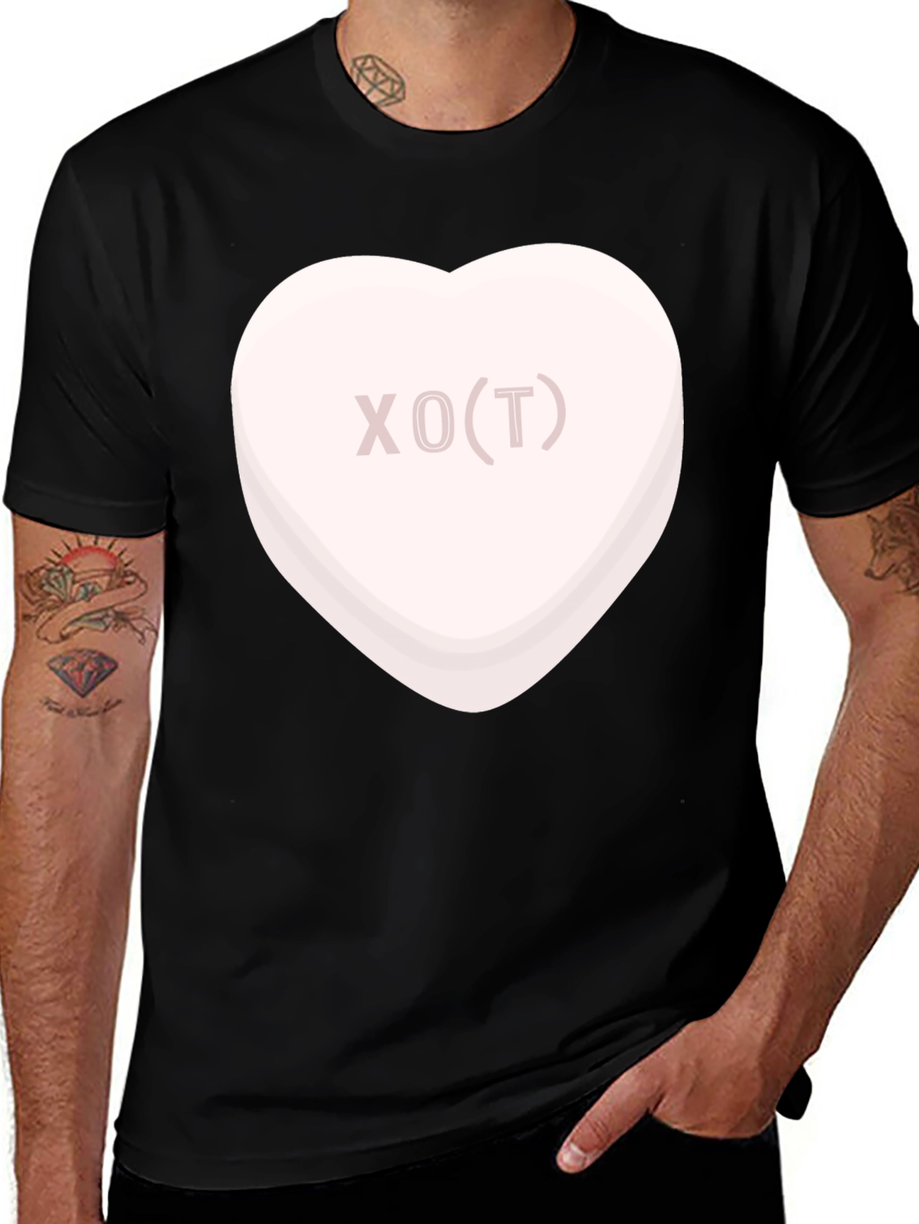 XO(T) Heart Graphic Tee - Trendy Casual Style