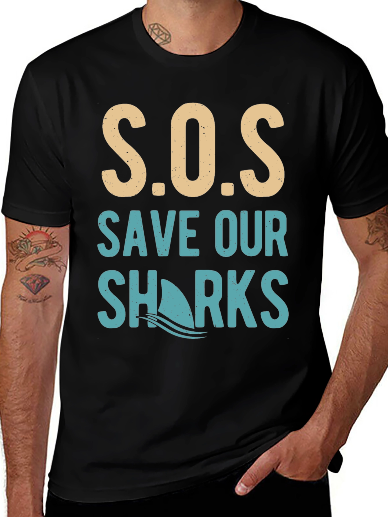 Variant 17 of Save Our Sharks Graphic Tee