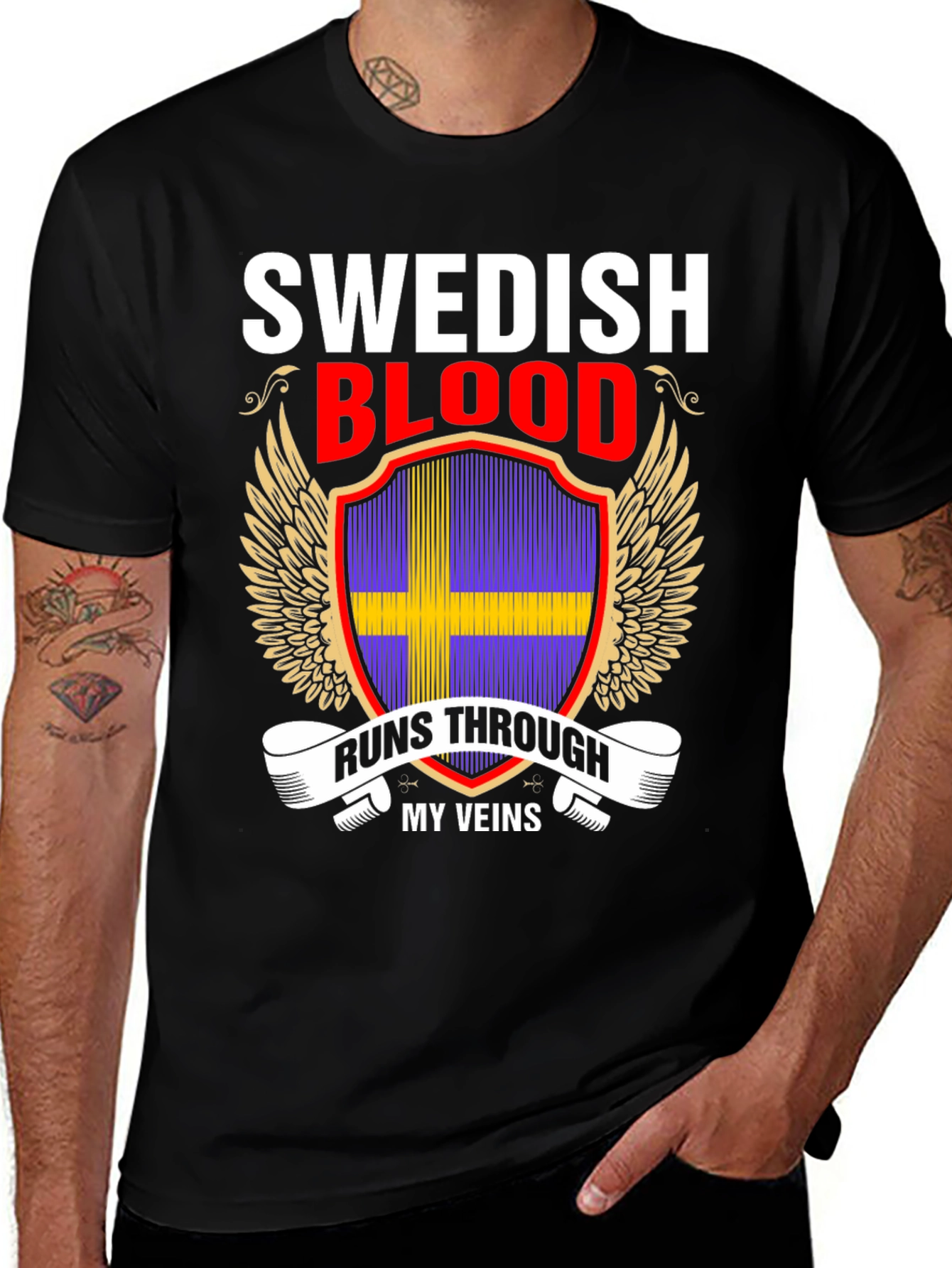Swedish Blood Runs Through My Veins T-Shirt