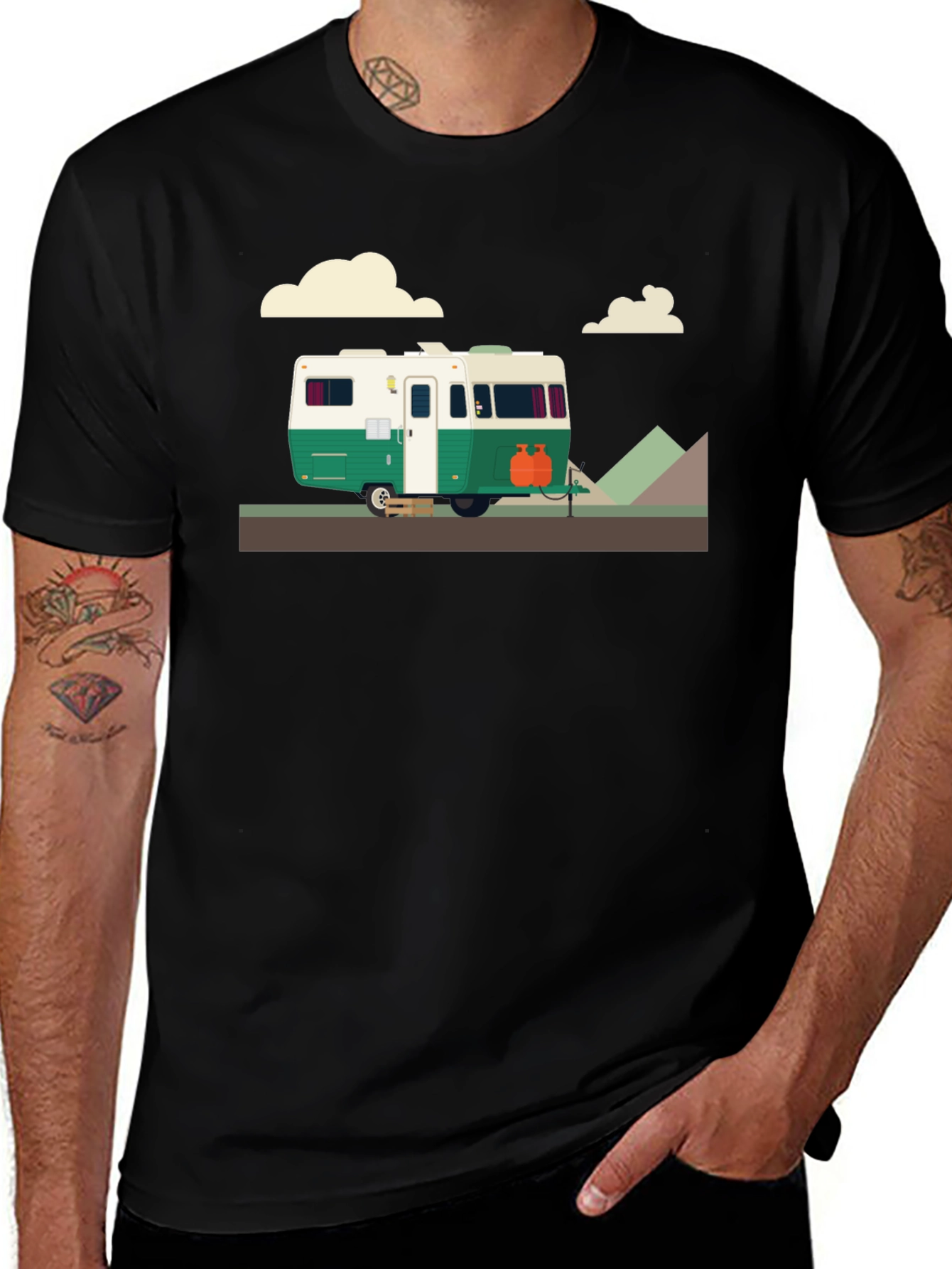 Variant 12 of Retro Camper Graphic T-Shirt