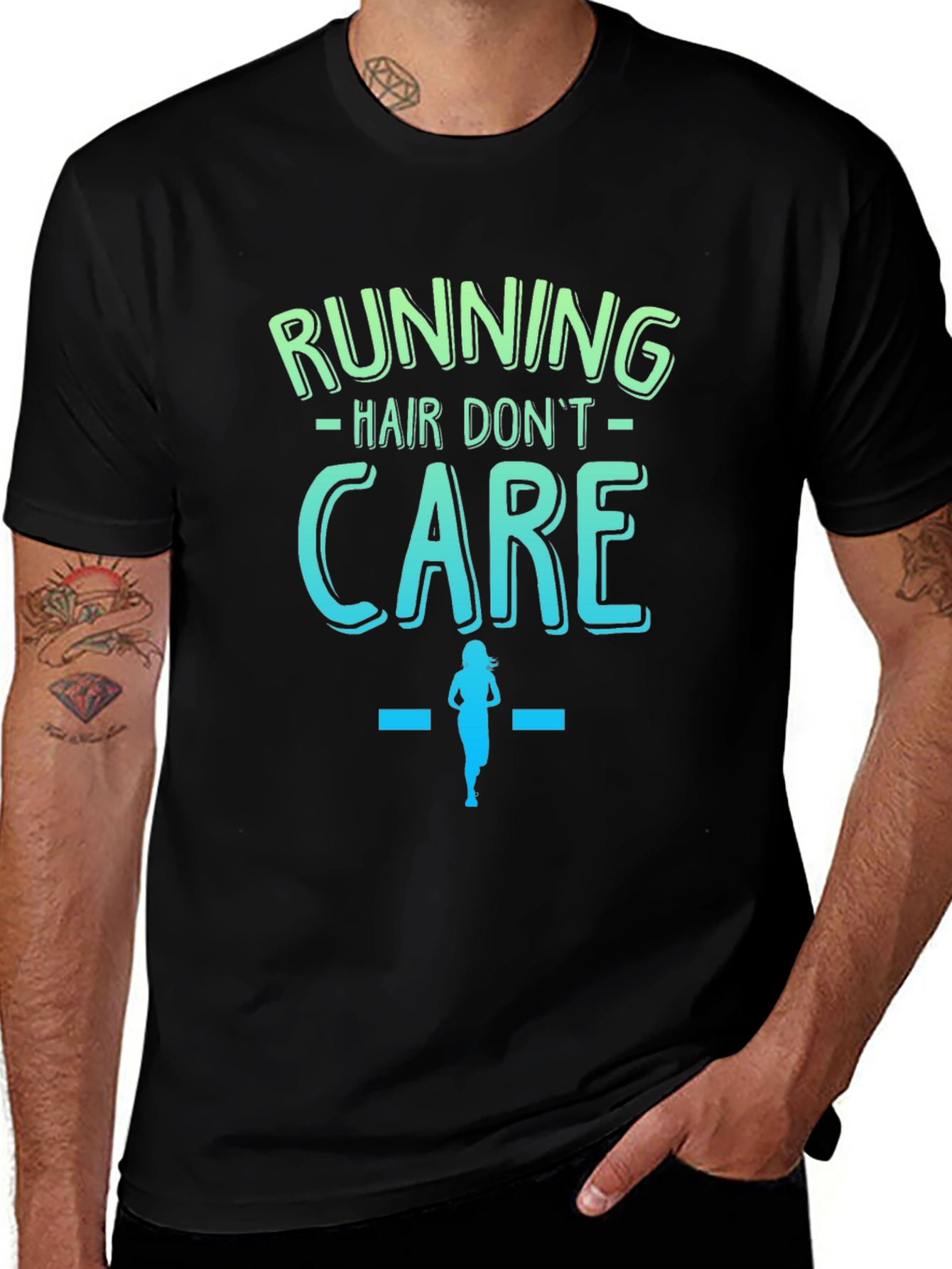 Variant 24 of Running Hair Don't Care Graphic Tee