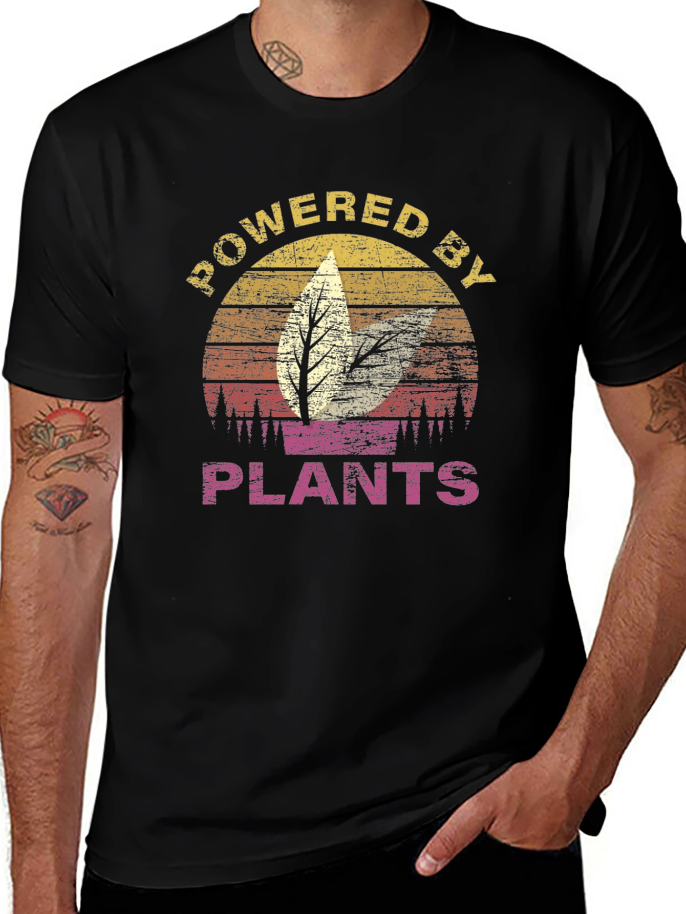 Variant 4 of Powered By Plants Graphic T-Shirt