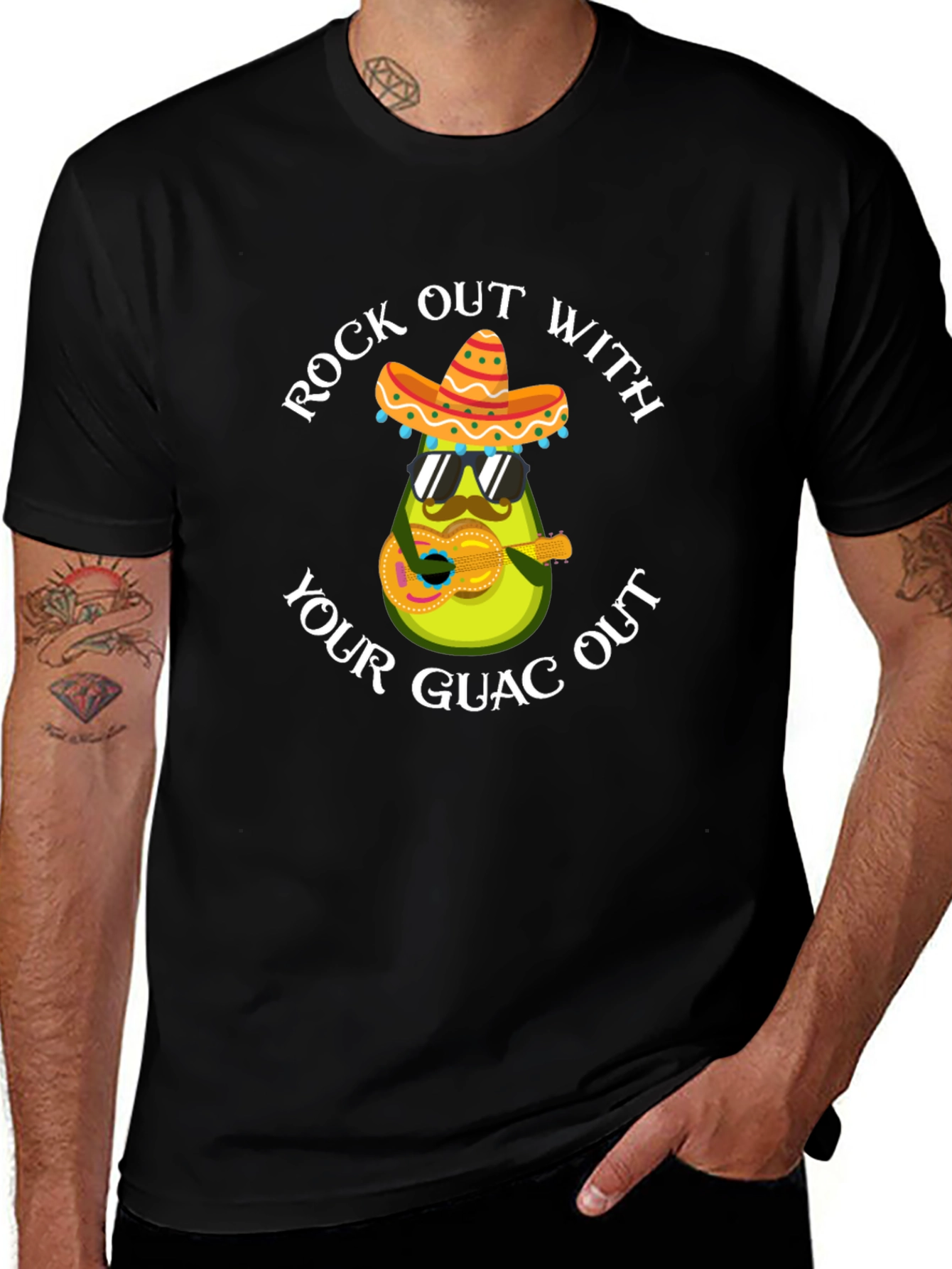 Variant 23 of Rock Out With Your Guac Out Avocado T-Shirt
