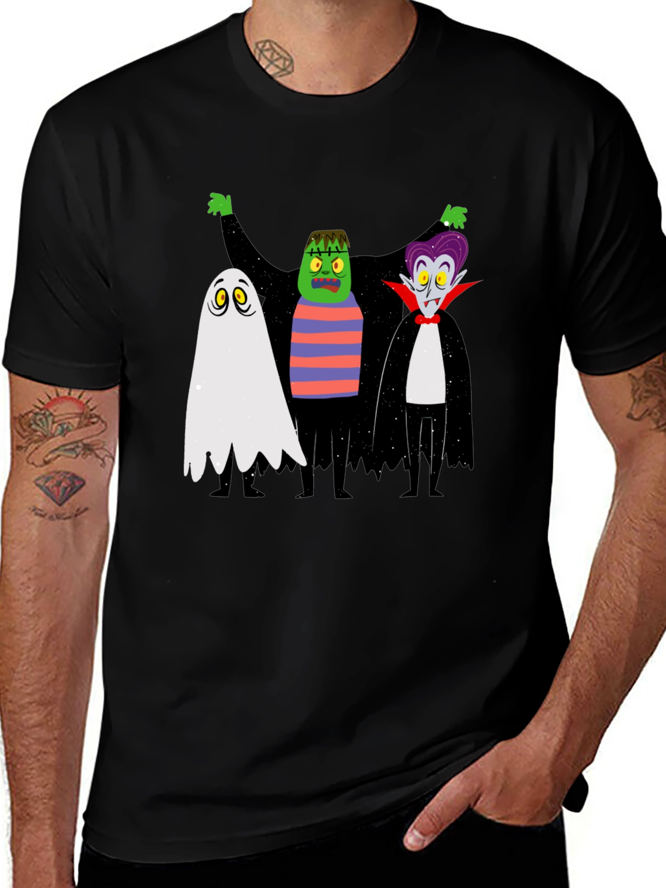 Halloween Monster Mash Graphic T-Shirt
