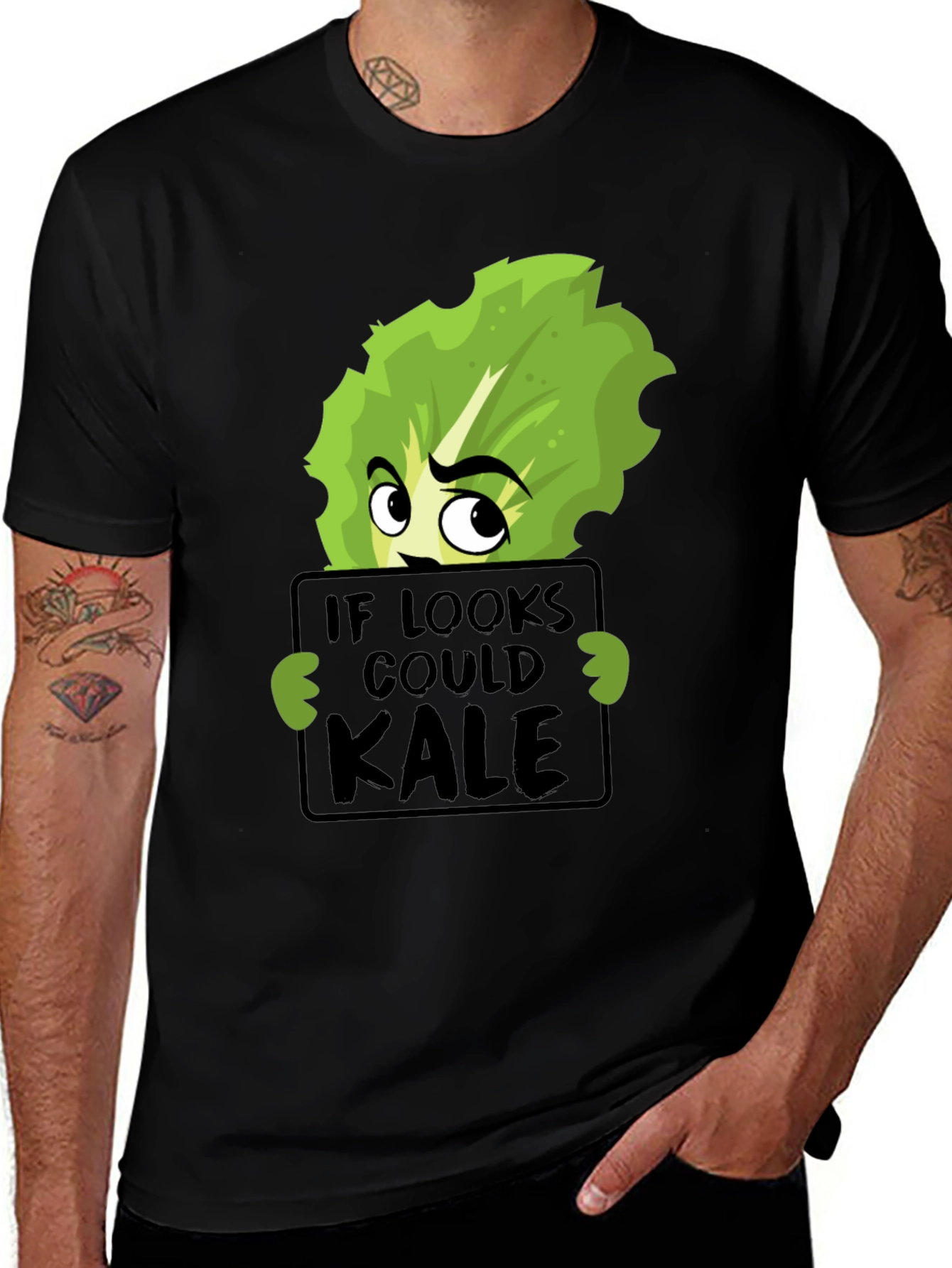 Variant 20 of If Looks Could Kale Funny Graphic T-Shirt