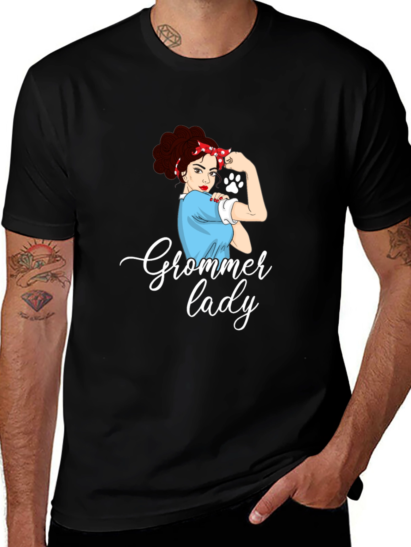 Variant 27 of Groomer Lady T-Shirt - Empowered Pet Lovers Tee