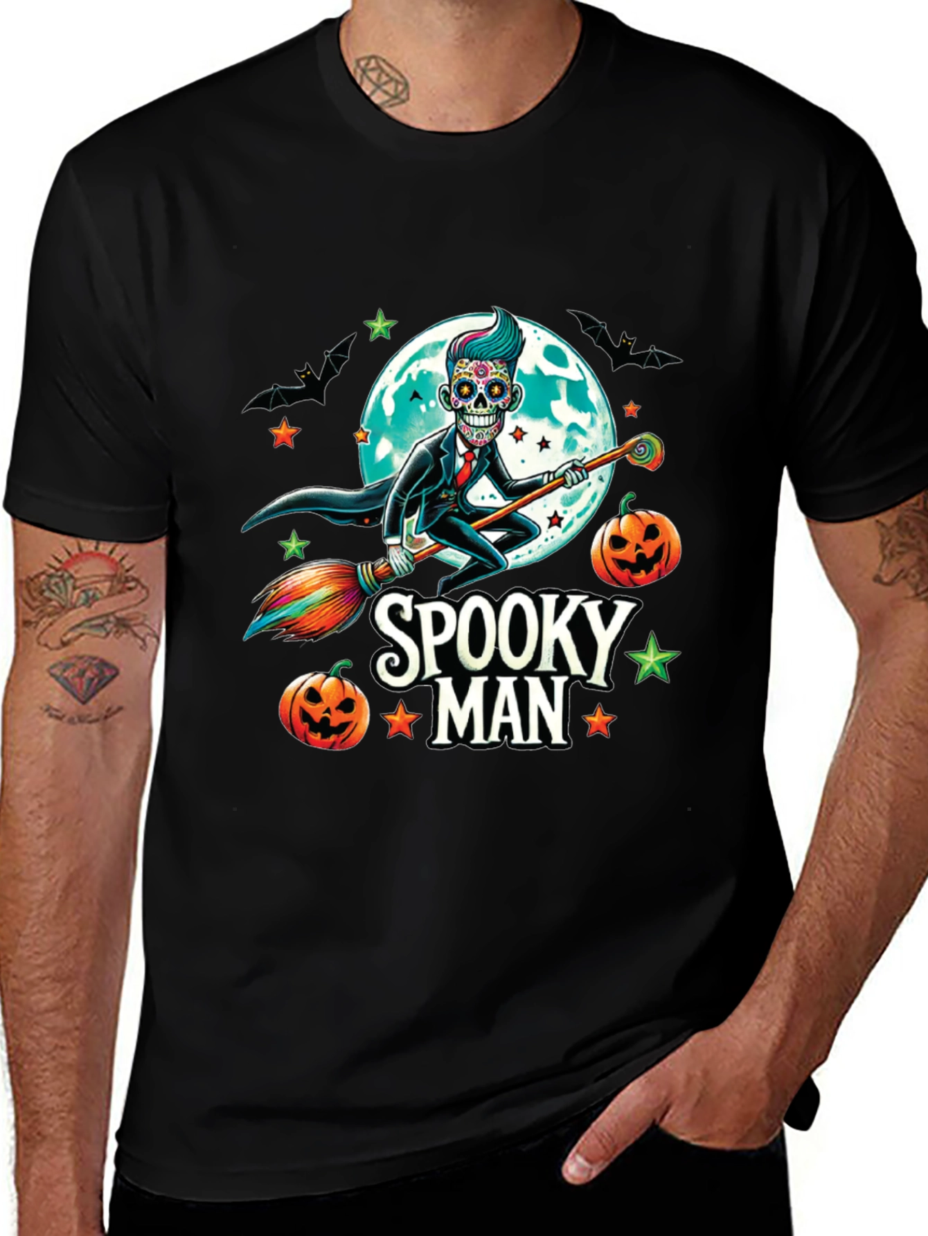 Spooky Man Halloween T-Shirt