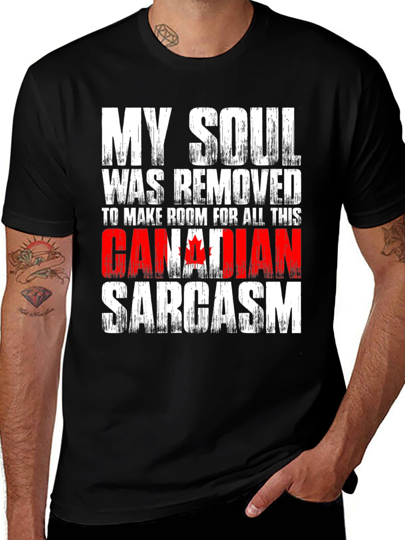 Variant 21 of Canadian Sarcasm T-Shirt Funny Humor Graphic Tee