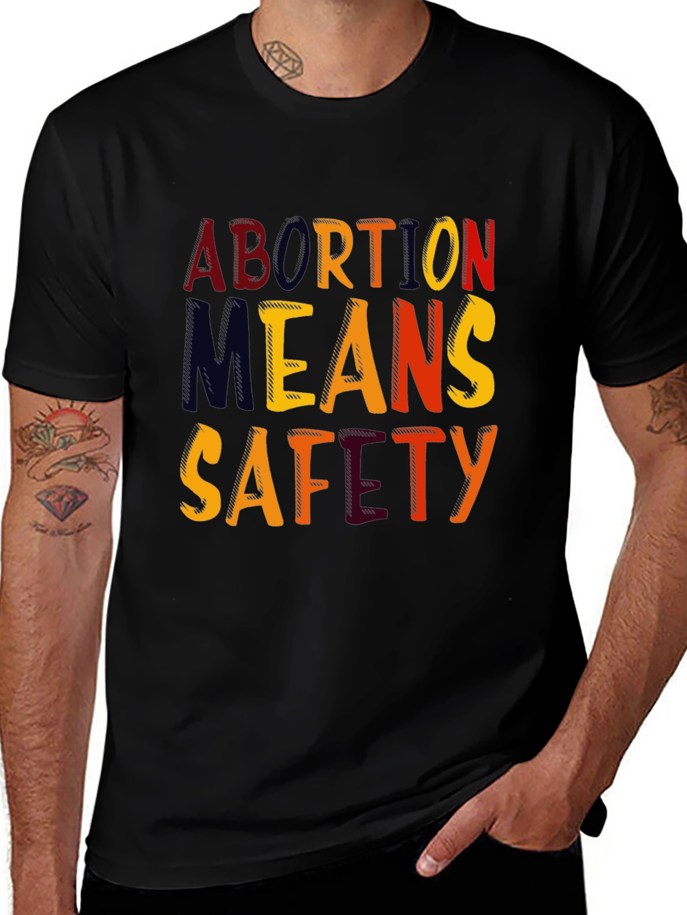 Variant 17 of Abortion Means Safety T-Shirt - Pro-Choice Apparel
