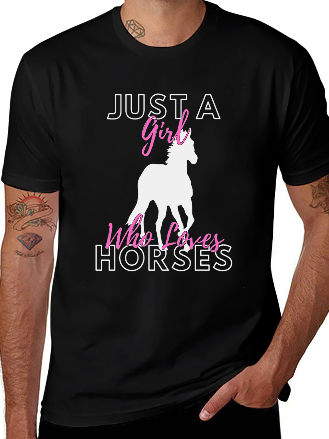 Variant 28 of Just a Girl Who Loves Horses T-Shirt