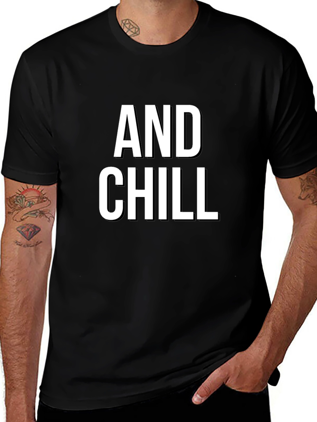 Black And Chill - Unisex Graphic Tee - Comfortable Fit main image