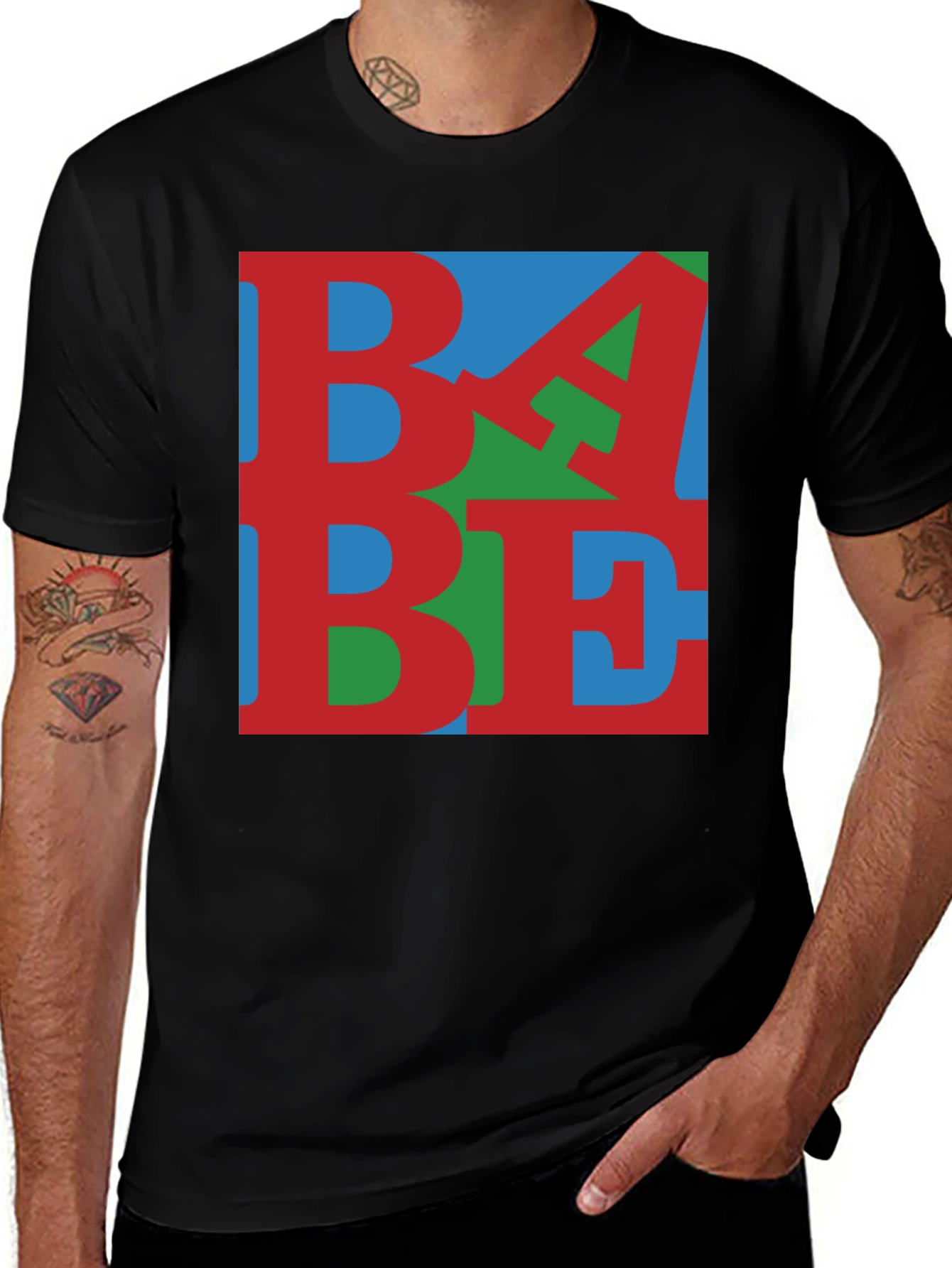 Variant 27 of Colorful BA BE Graphic Tee - Bold Statement Shirt