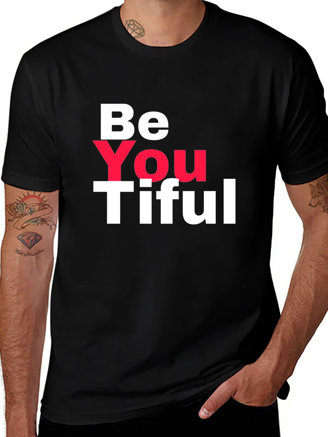 Variant 9 of Be You Tiful Black T-Shirt