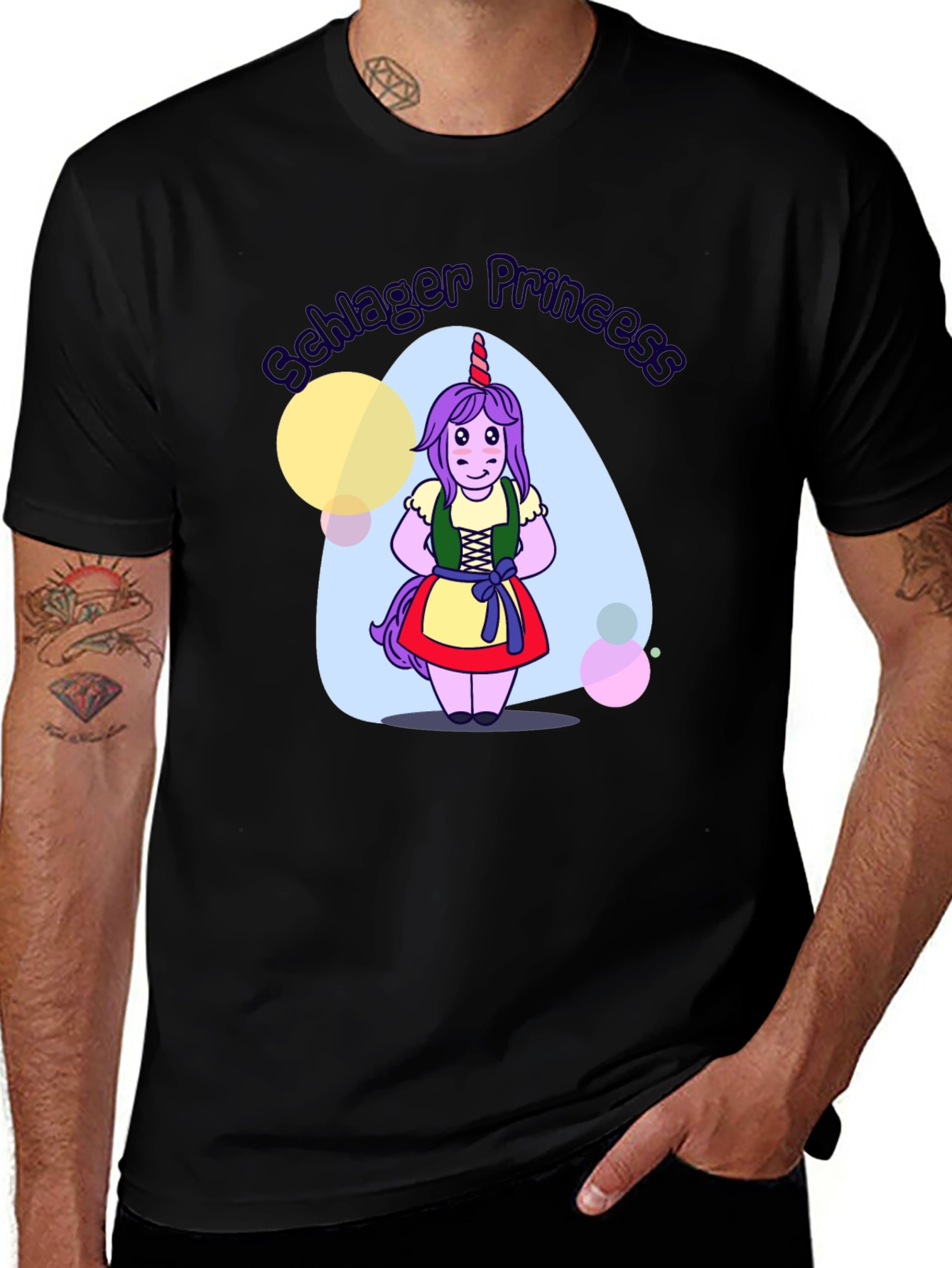 Variant 14 of Unicorn Schlager Princess T-Shirt