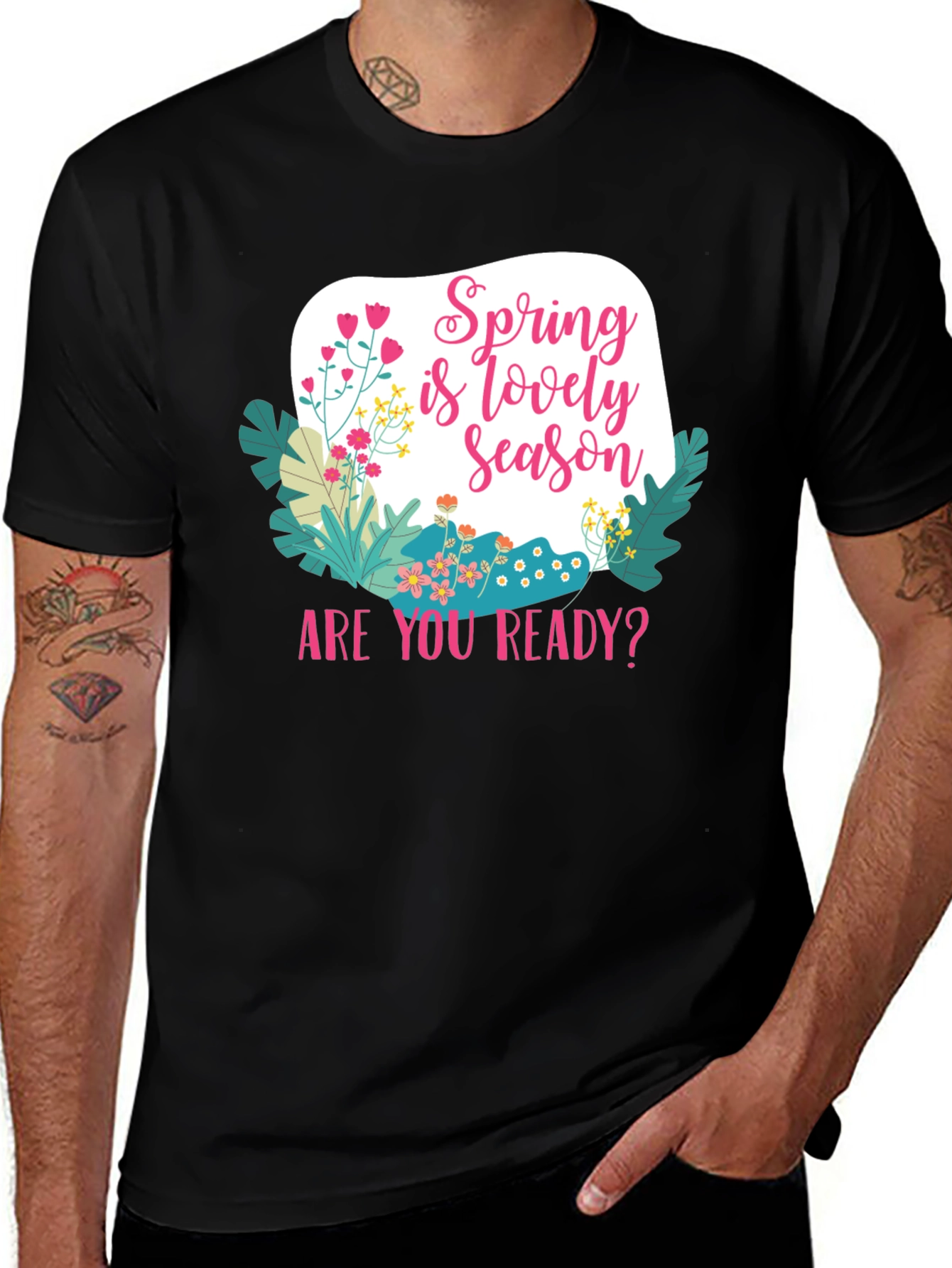 Variant 17 of Spring is Lovely Season Graphic Tee