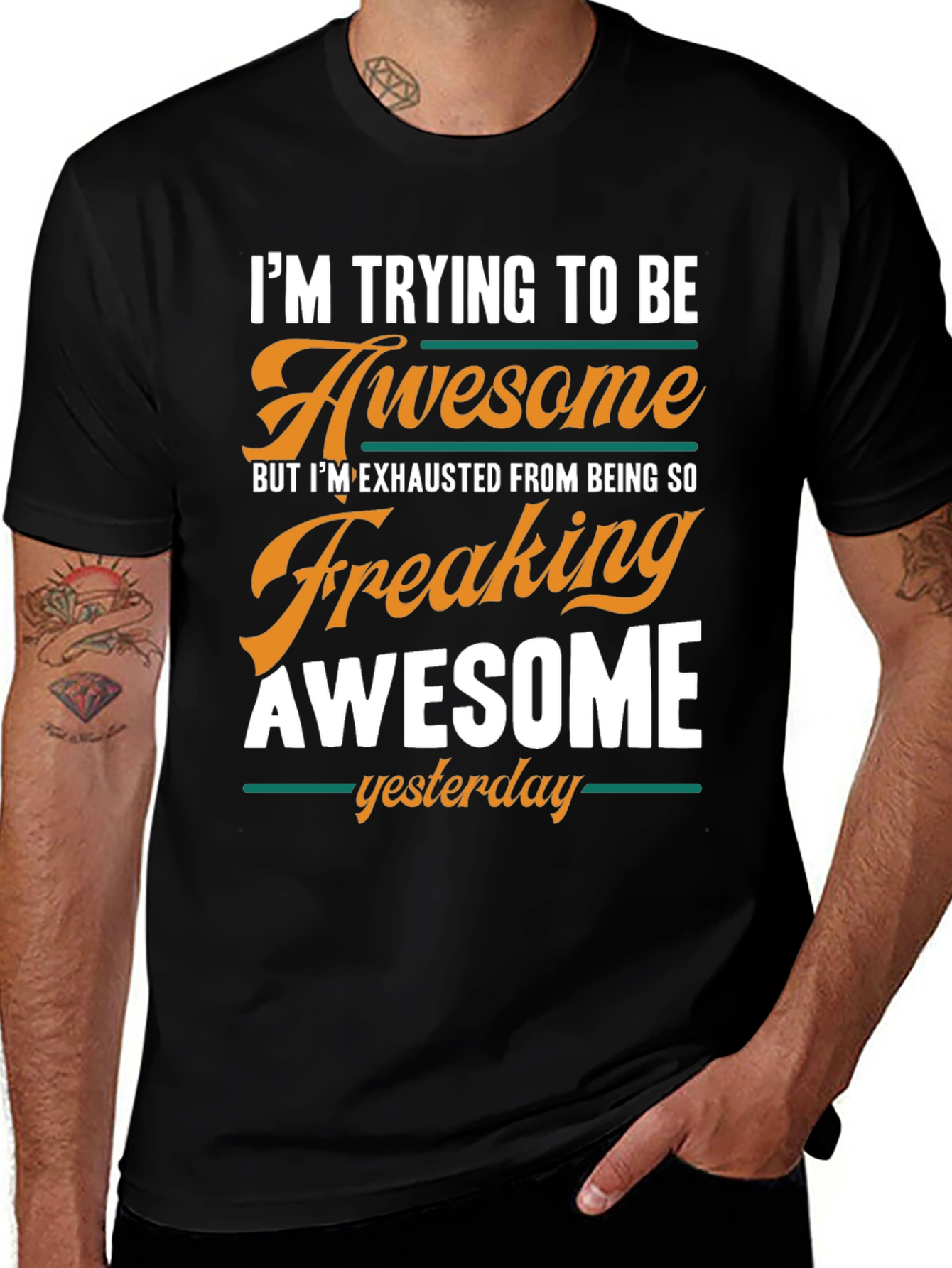 Variant 21 of Awesome Yesterday Graphic T-Shirt