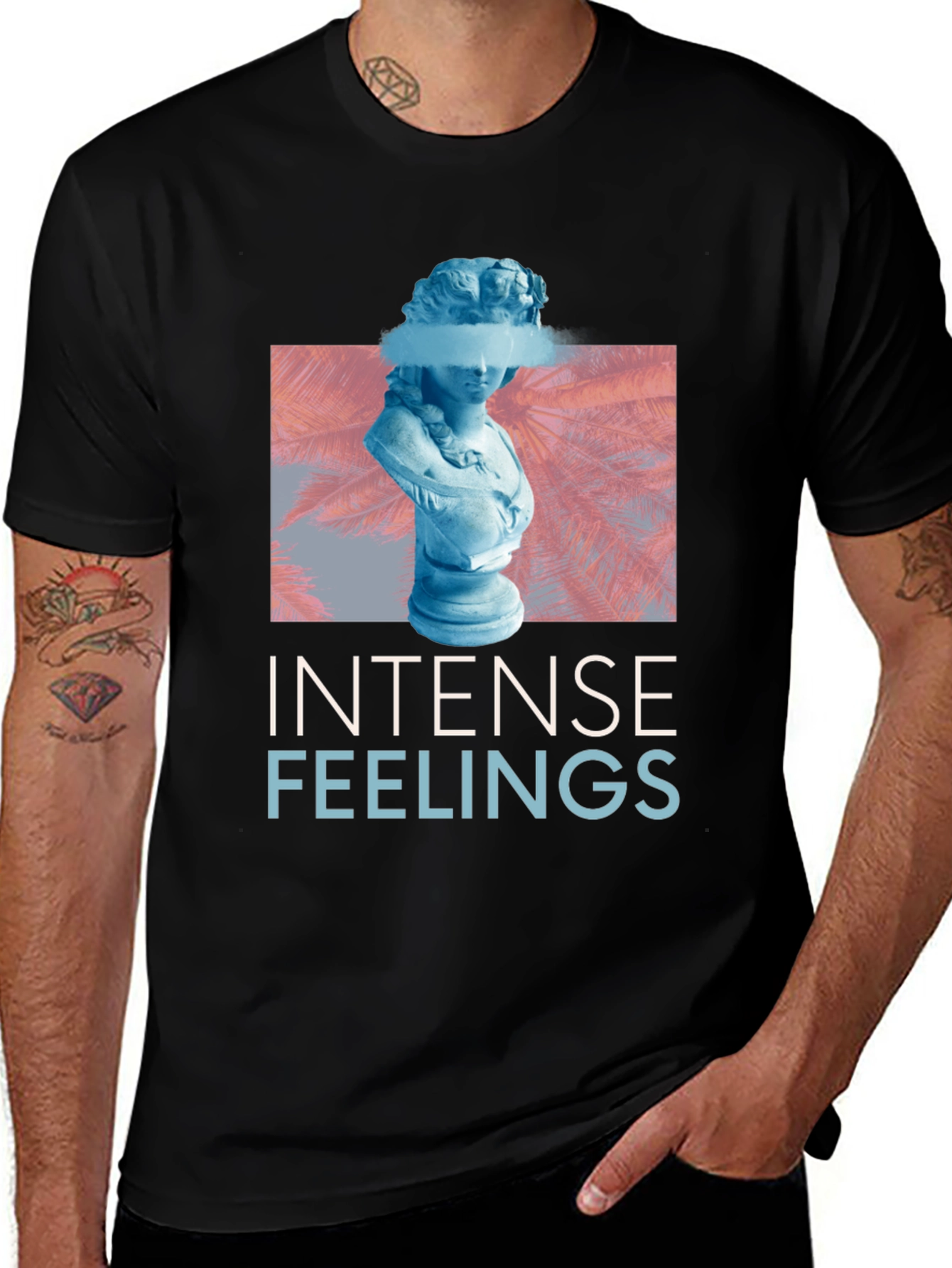 Variant 26 of Intense Feelings Graphic Tee - Trendy Streetwear