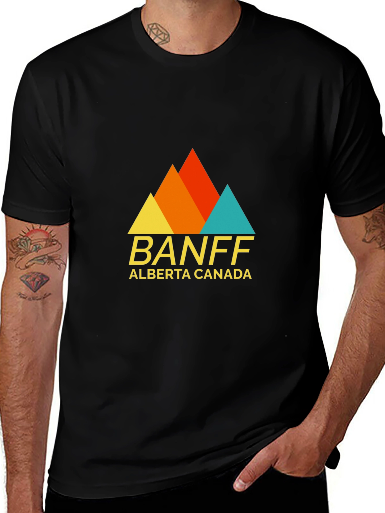 Banff Alberta Canada Graphic T-Shirt - Retro Style