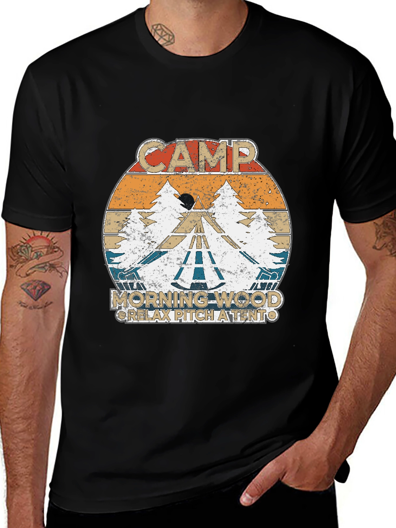 Variant 13 of Camp Morning Wood Retro T-Shirt