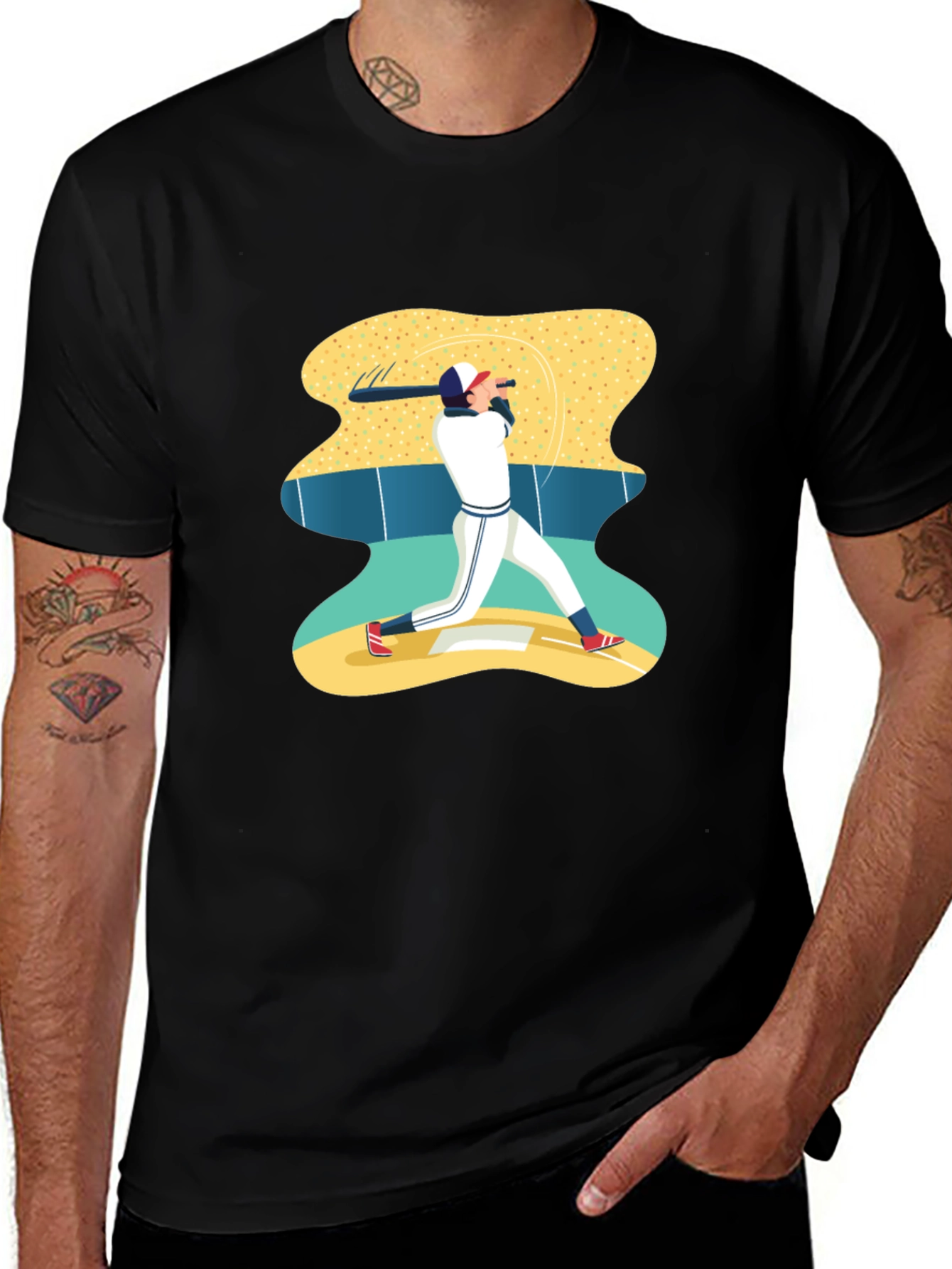 Variant 21 of Baseball Graphic Tee - Swing for the Fences