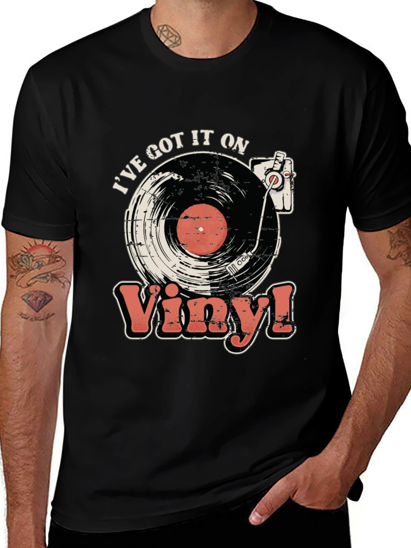 Variant 10 of I've Got It On Vinyl Black T-Shirt