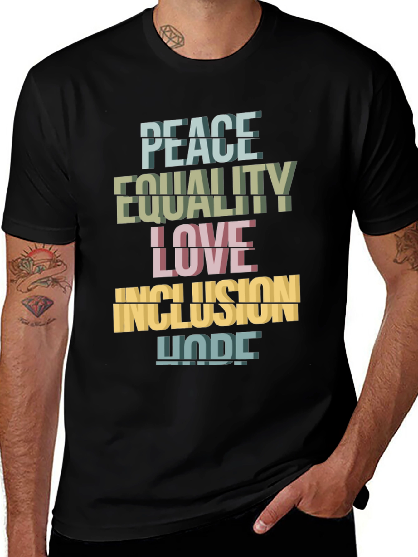 Variant 7 of Peace Equality Love Inclusion Hope T-Shirt