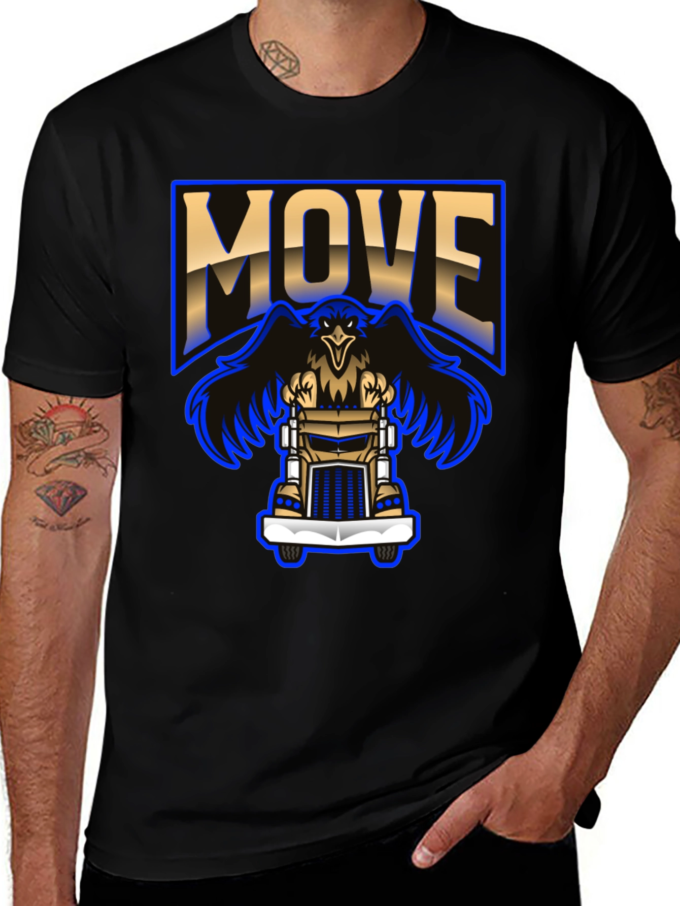 Eagle Trucker T-Shirt - Move With Power