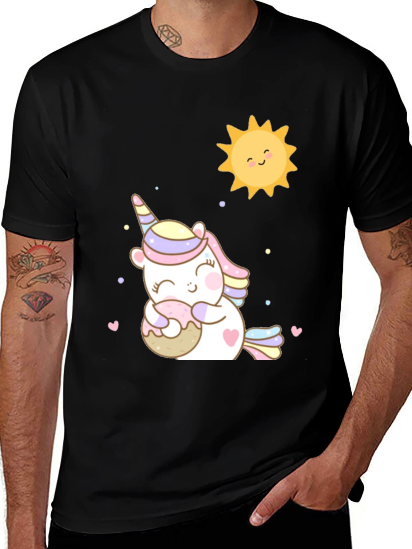 Variant 9 of Unicorn & Donut Graphic Tee