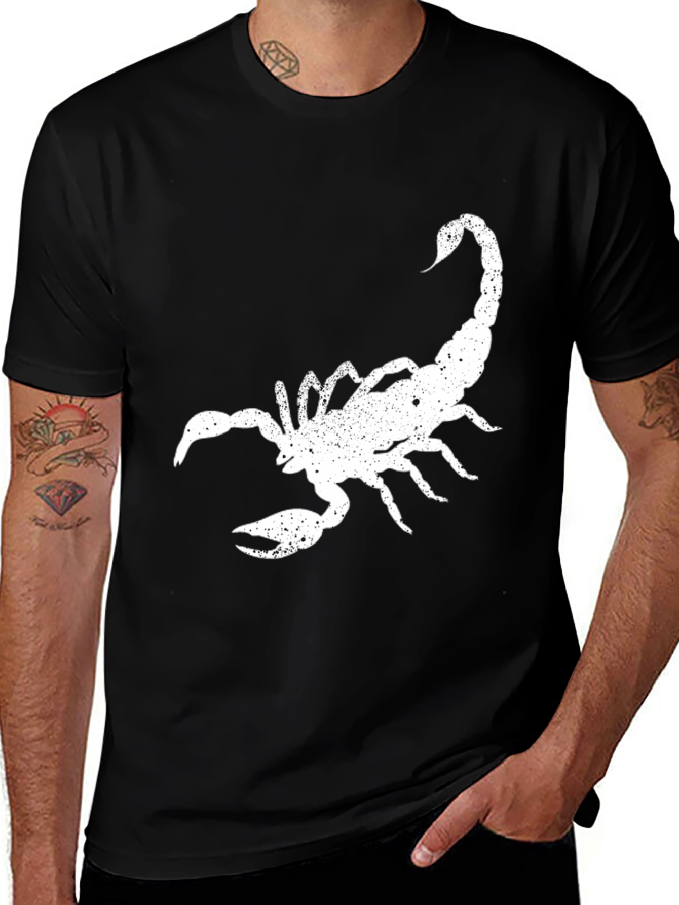 Variant 25 of Scorpion Graphic Tee - Distressed Print