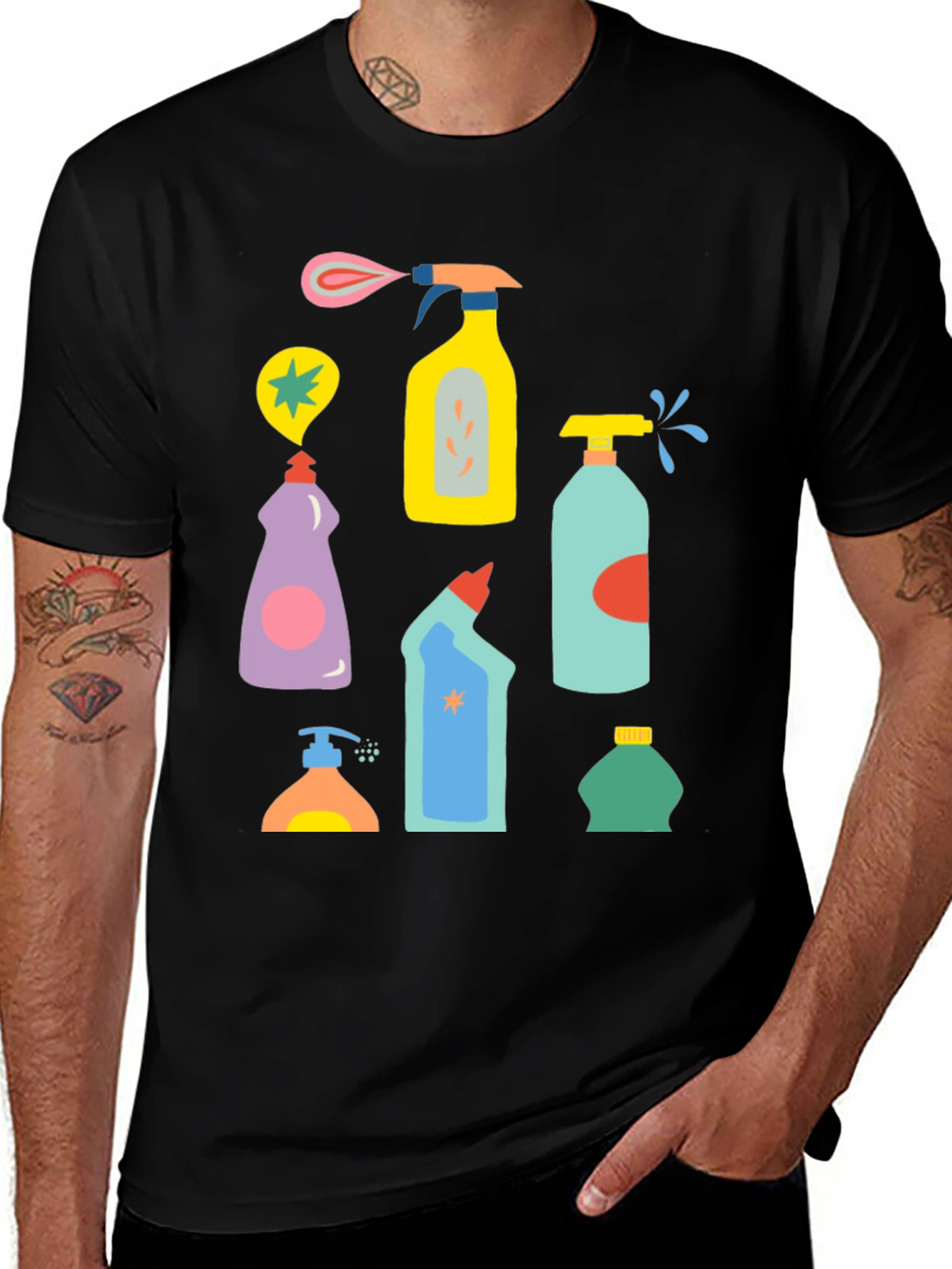 Variant 23 of Cleaning Supplies Graphic T-Shirt