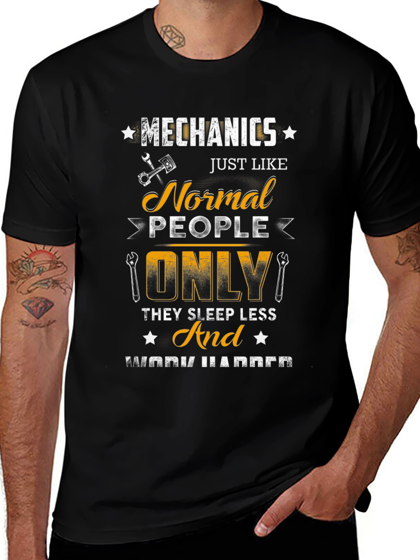 Mechanics T-Shirt - They Sleep Less & Work Harder Tee