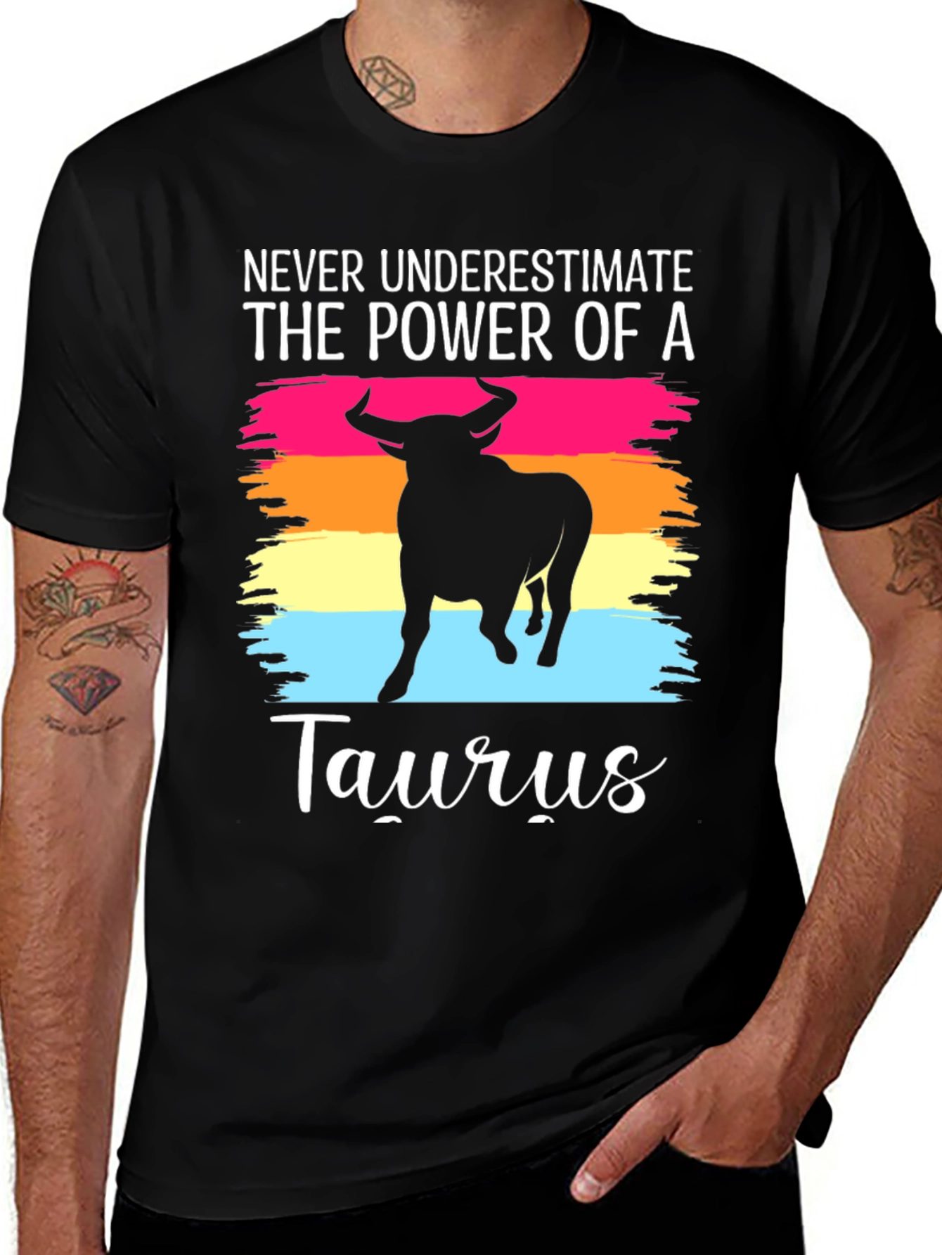 Taurus Zodiac T-Shirt - Never Underestimate The Power