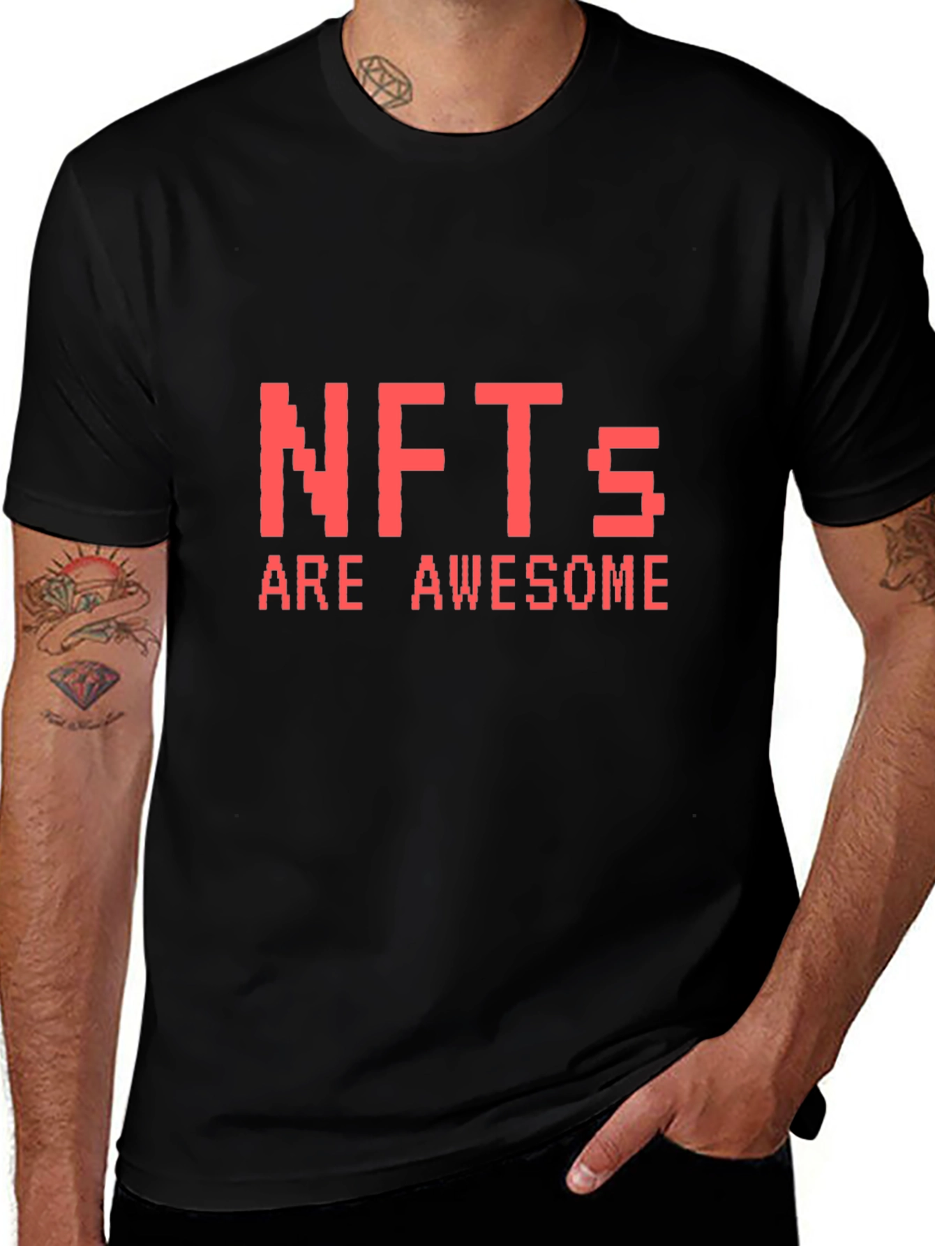 NFTs Are Awesome Black Tee