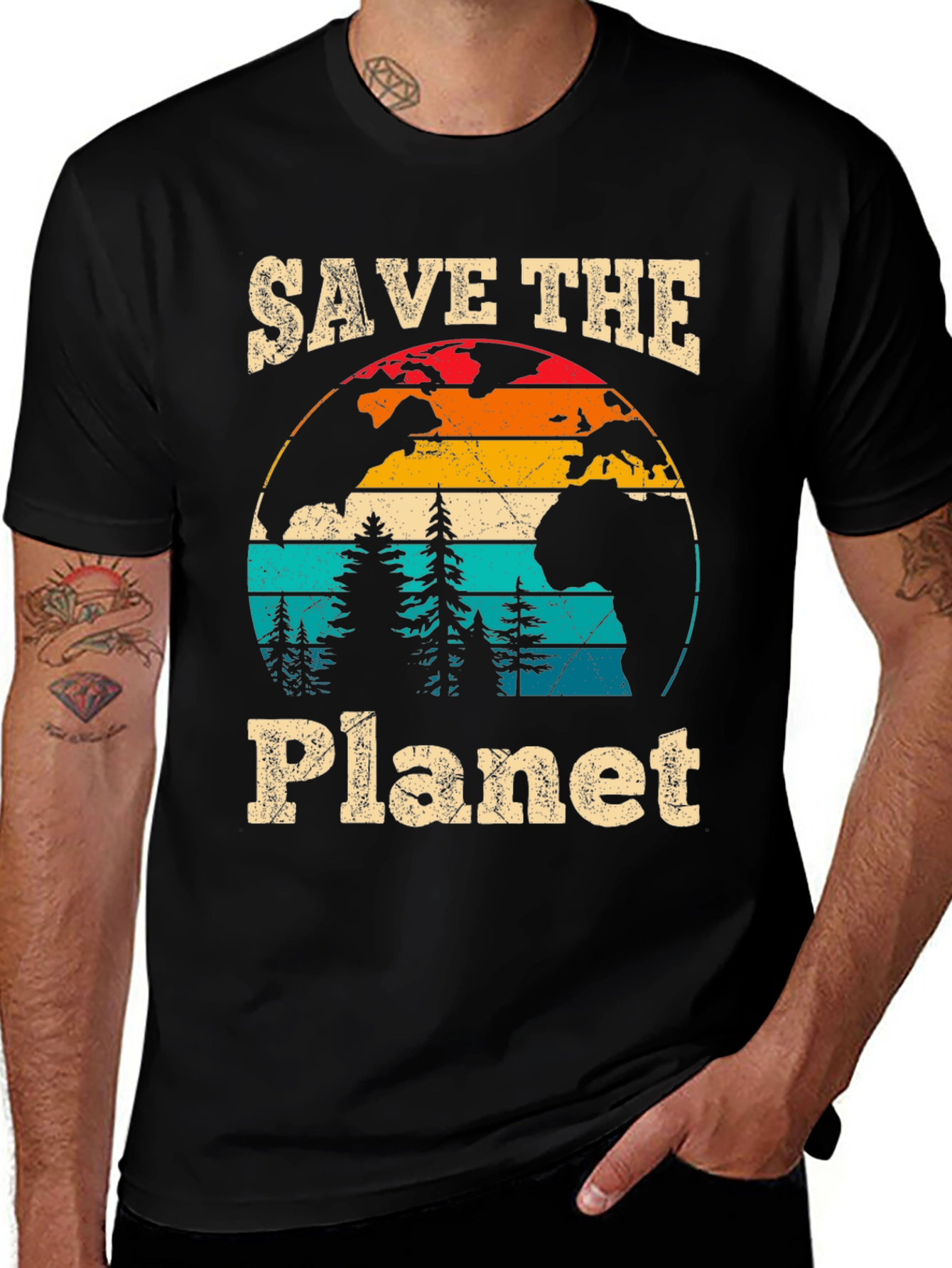 Retro Save the Planet Graphic Tee