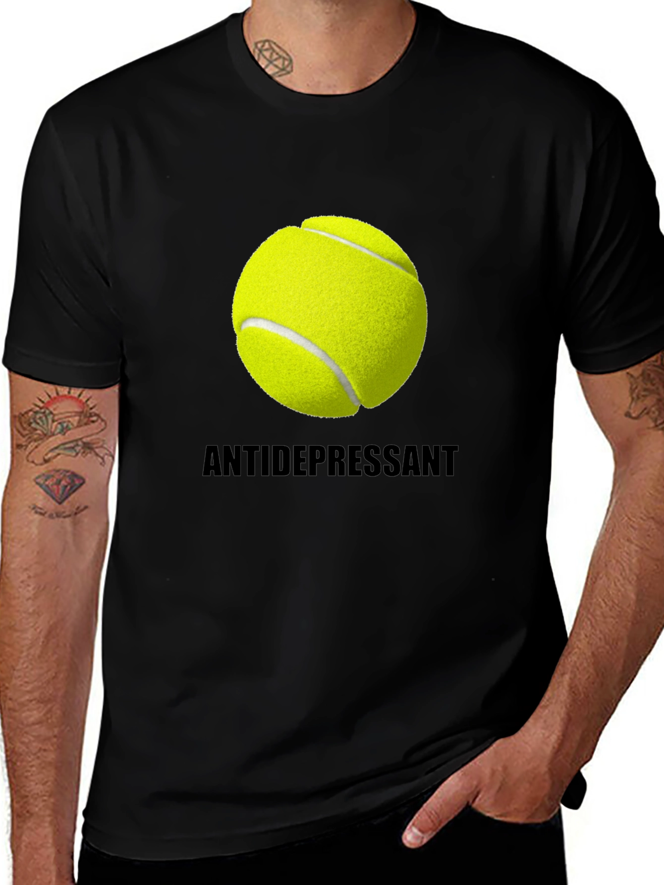 Variant 21 of Tennis Antidepressant T-Shirt - Funny Sport Tee
