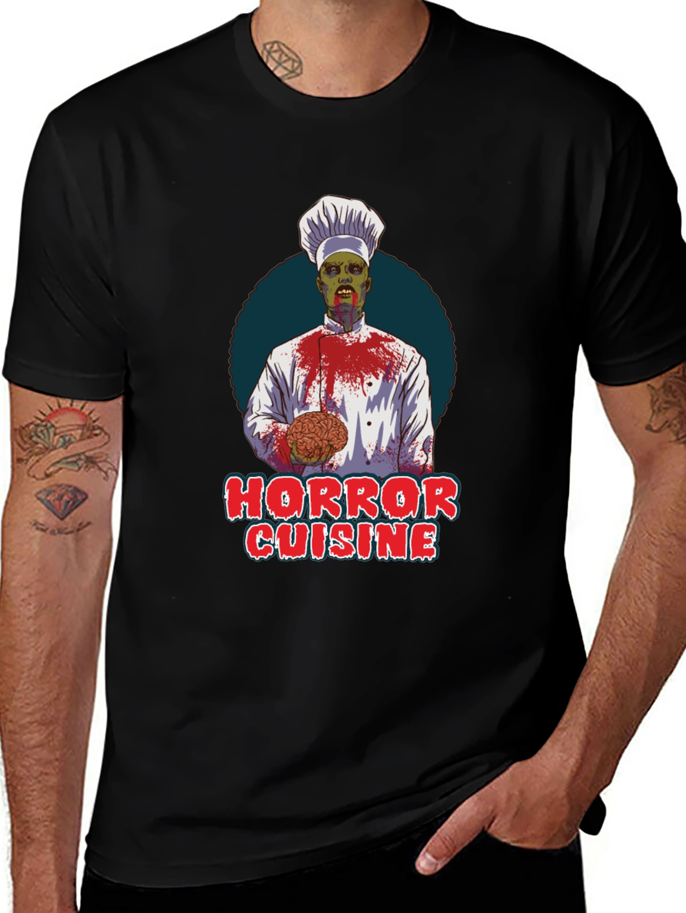 Variant 6 of Horror Cuisine Zombie Chef Graphic T-Shirt