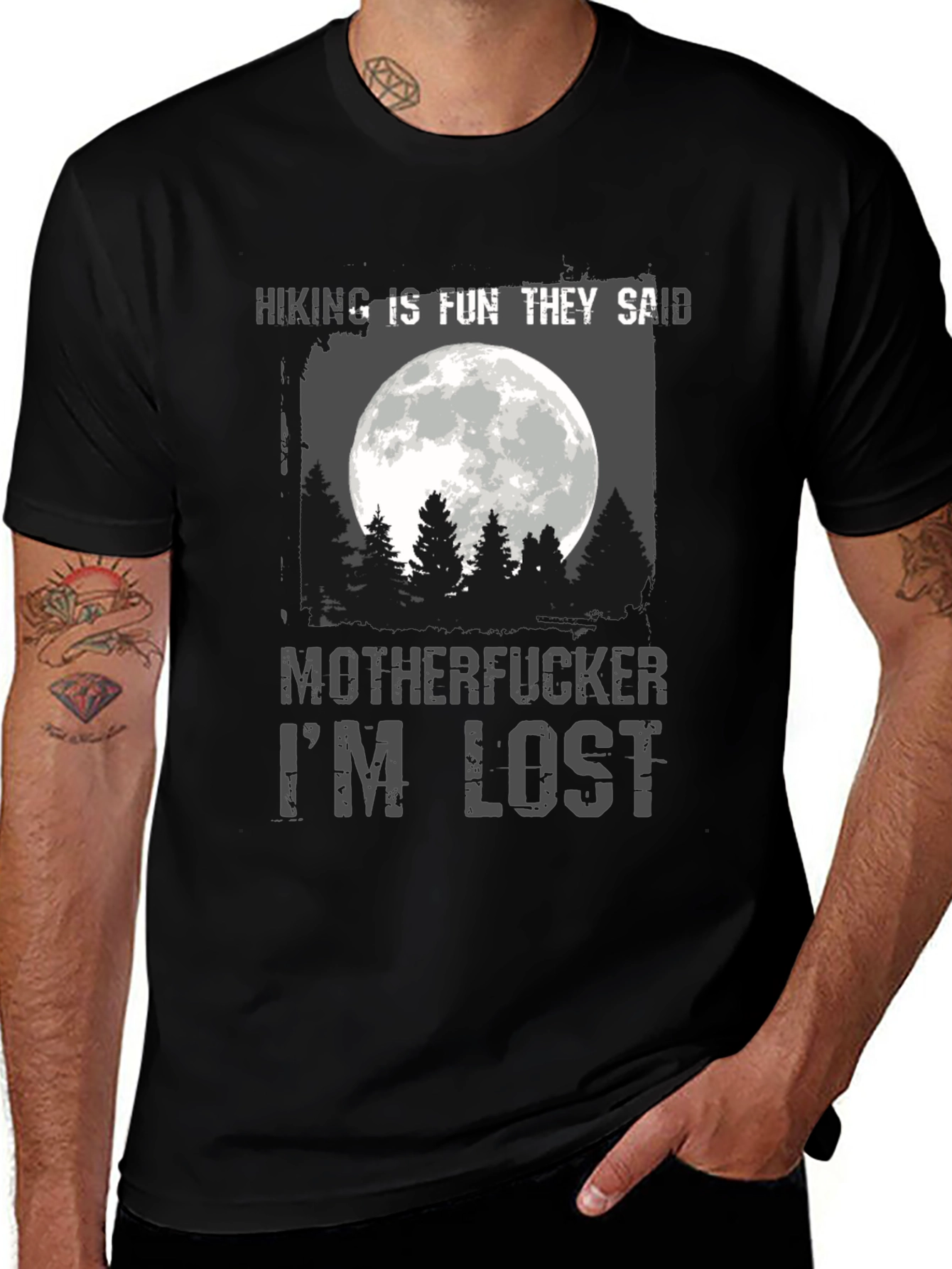 Hiking Is Fun T-Shirt - Humor Tee