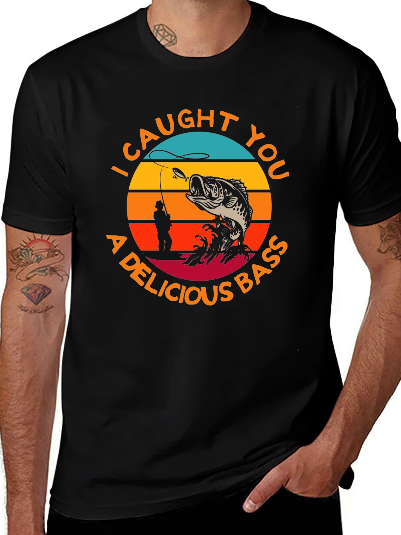 Variant 30 of I Caught You A Delicious Bass T-Shirt