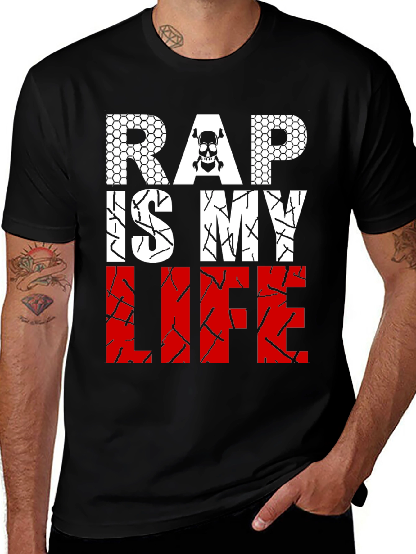 Variant 12 of Rap is My Life Graphic T-Shirt