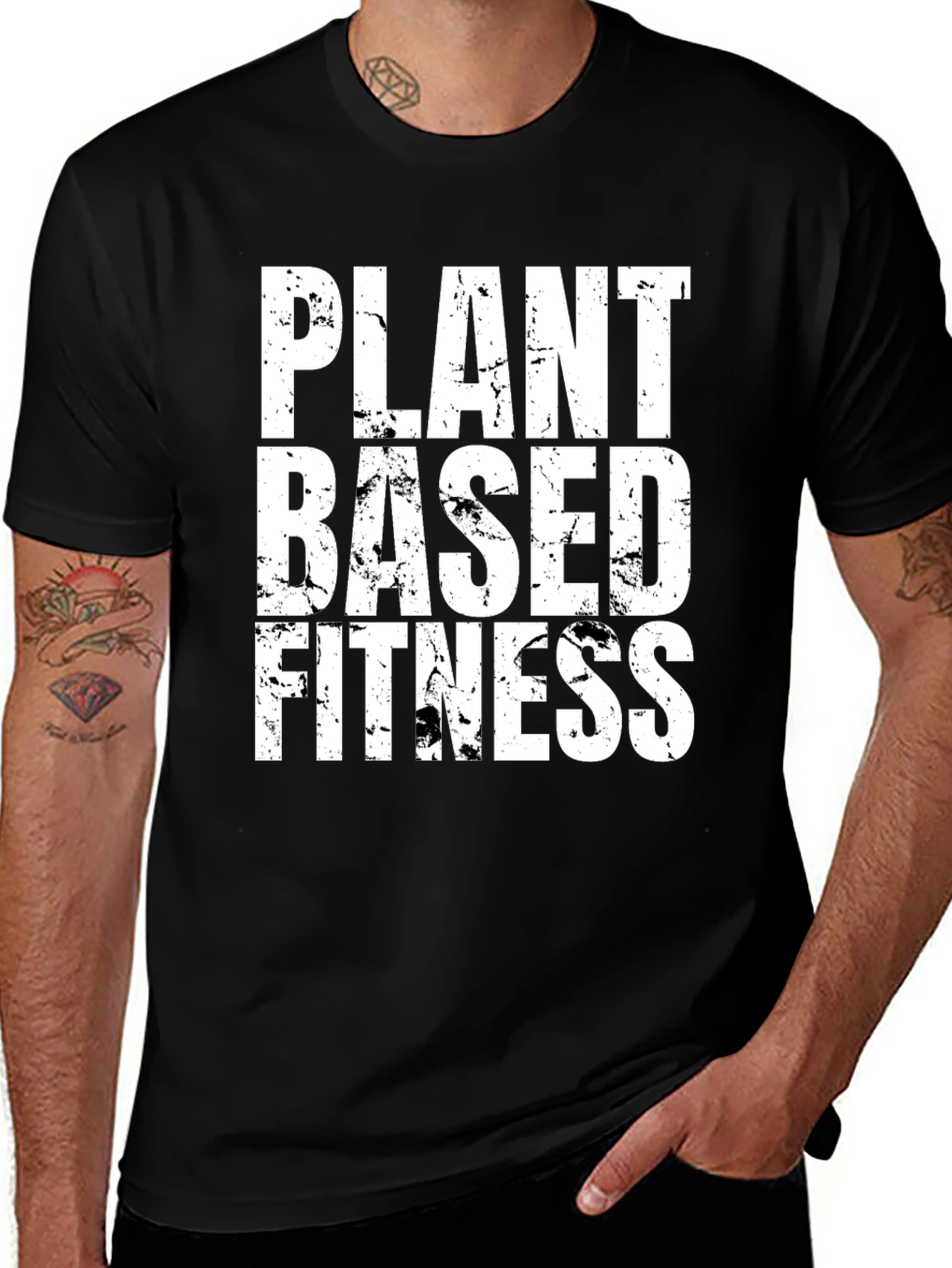 Variant 25 of Plant Based Fitness T-Shirt - Vegan Workout Tee