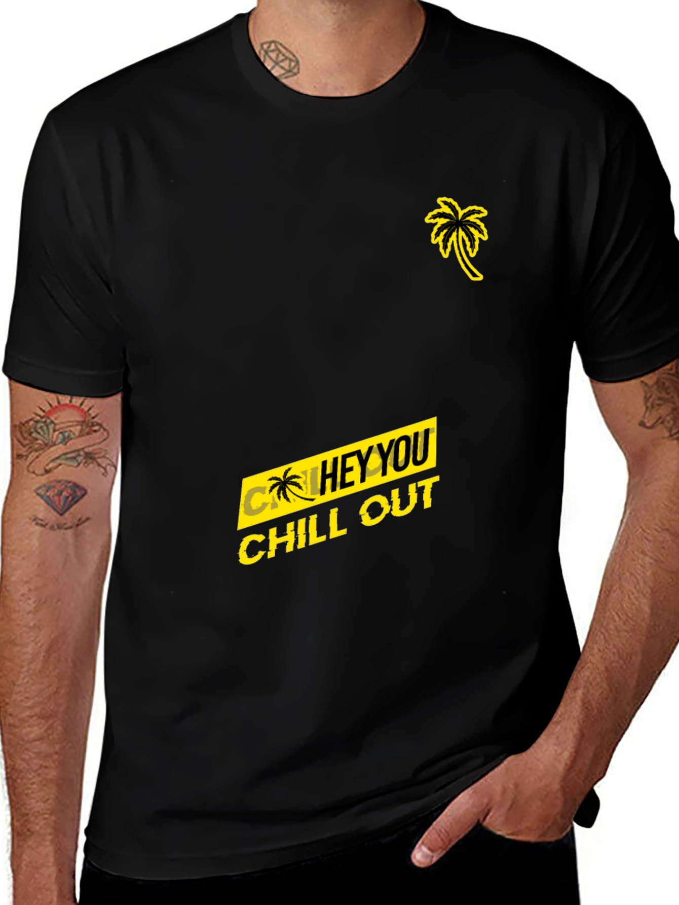 Variant 20 of Chill Out Graphic Tee - Black