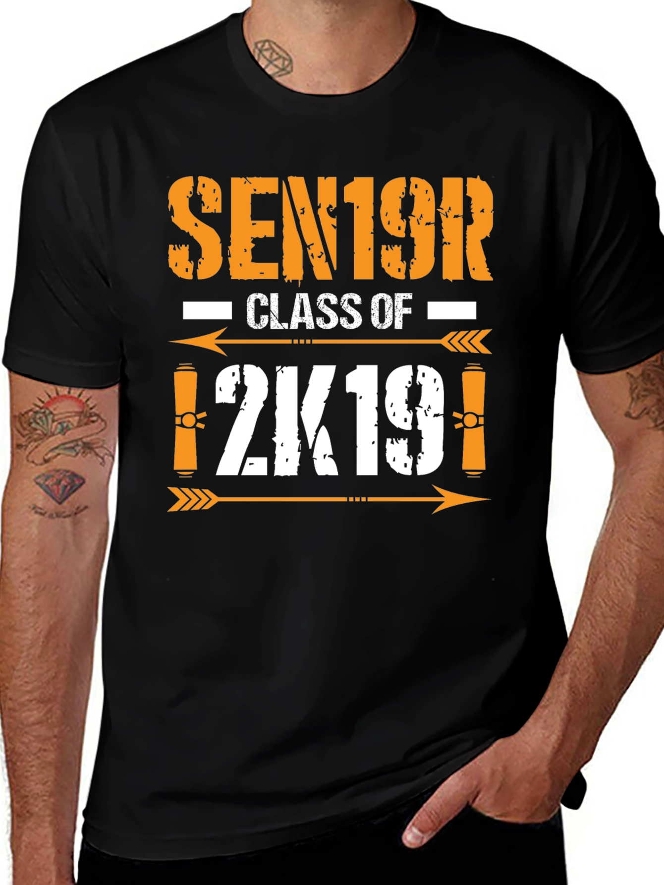 Black Senior Class of 2K19 T-Shirt main image