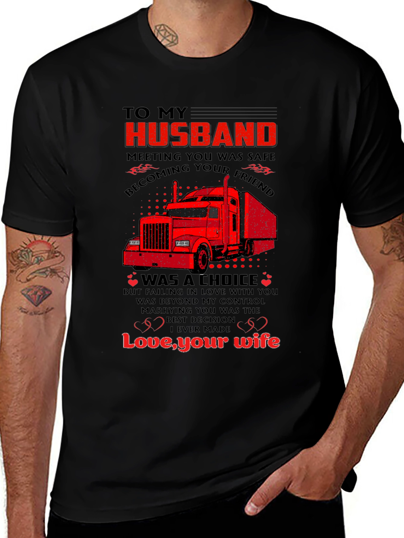 Variant 18 of To My Husband Trucker T-Shirt