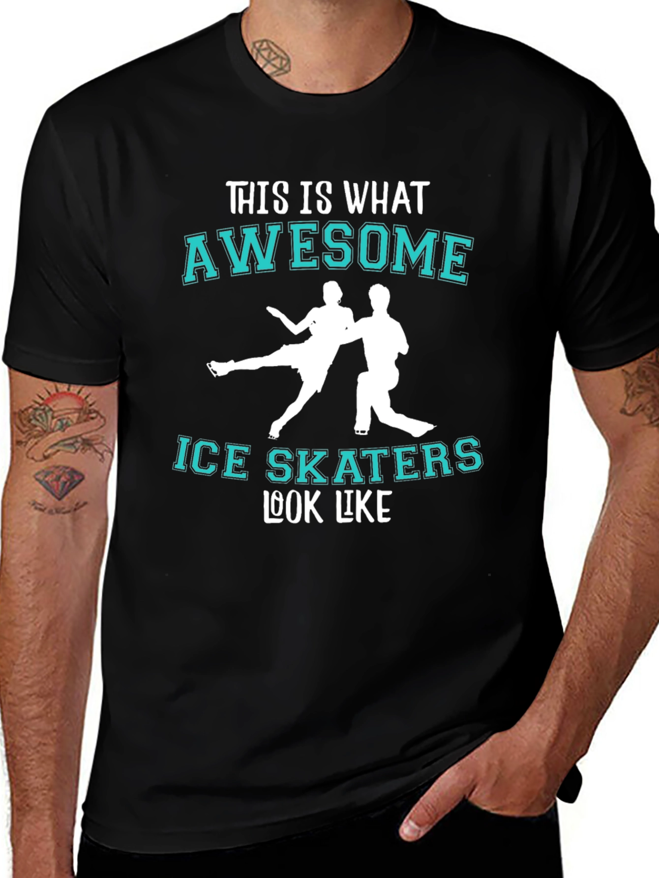 Variant 24 of Awesome Ice Skaters Graphic Tee