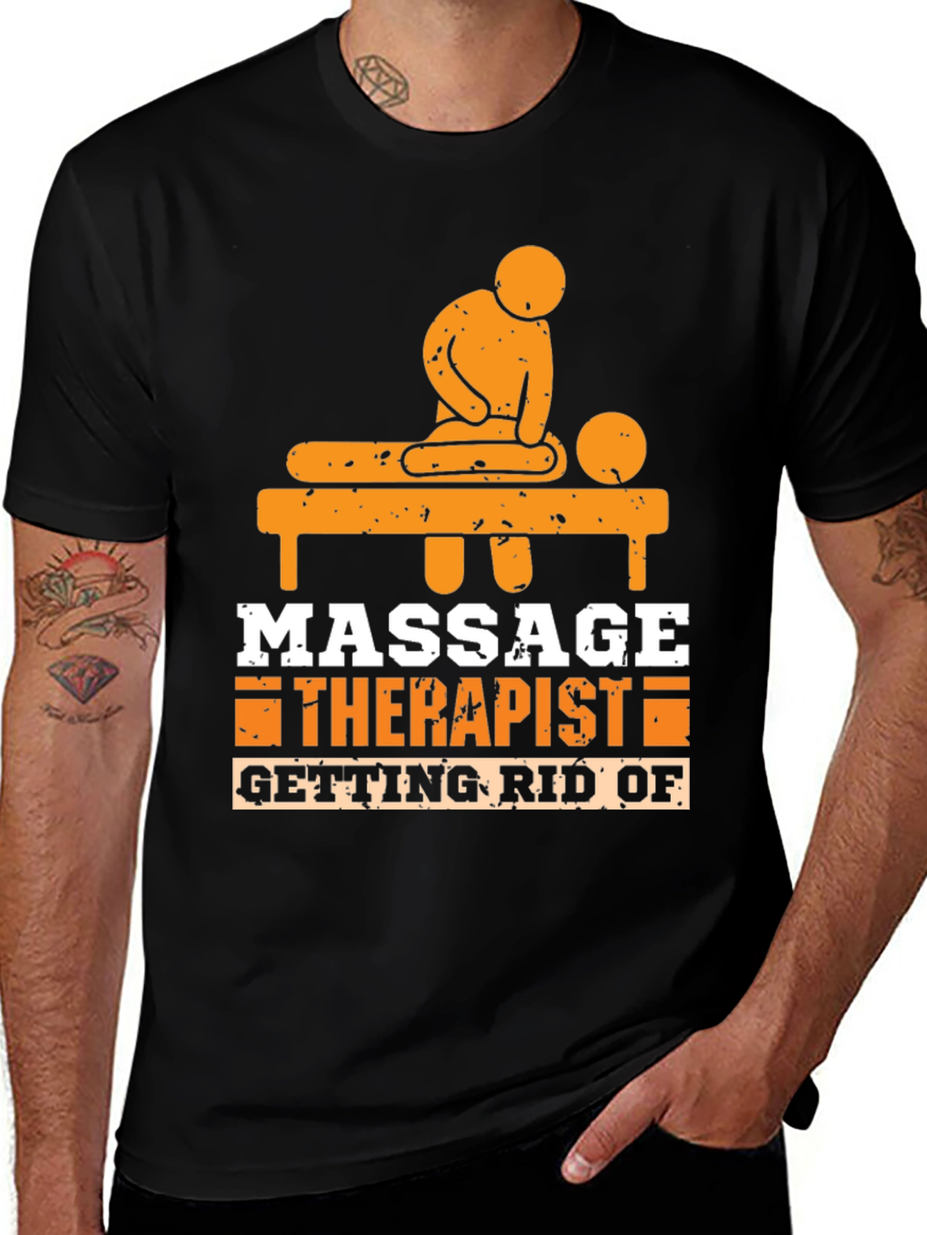 Variant 14 of Massage Therapist T-Shirt - Relieve Stress in Style