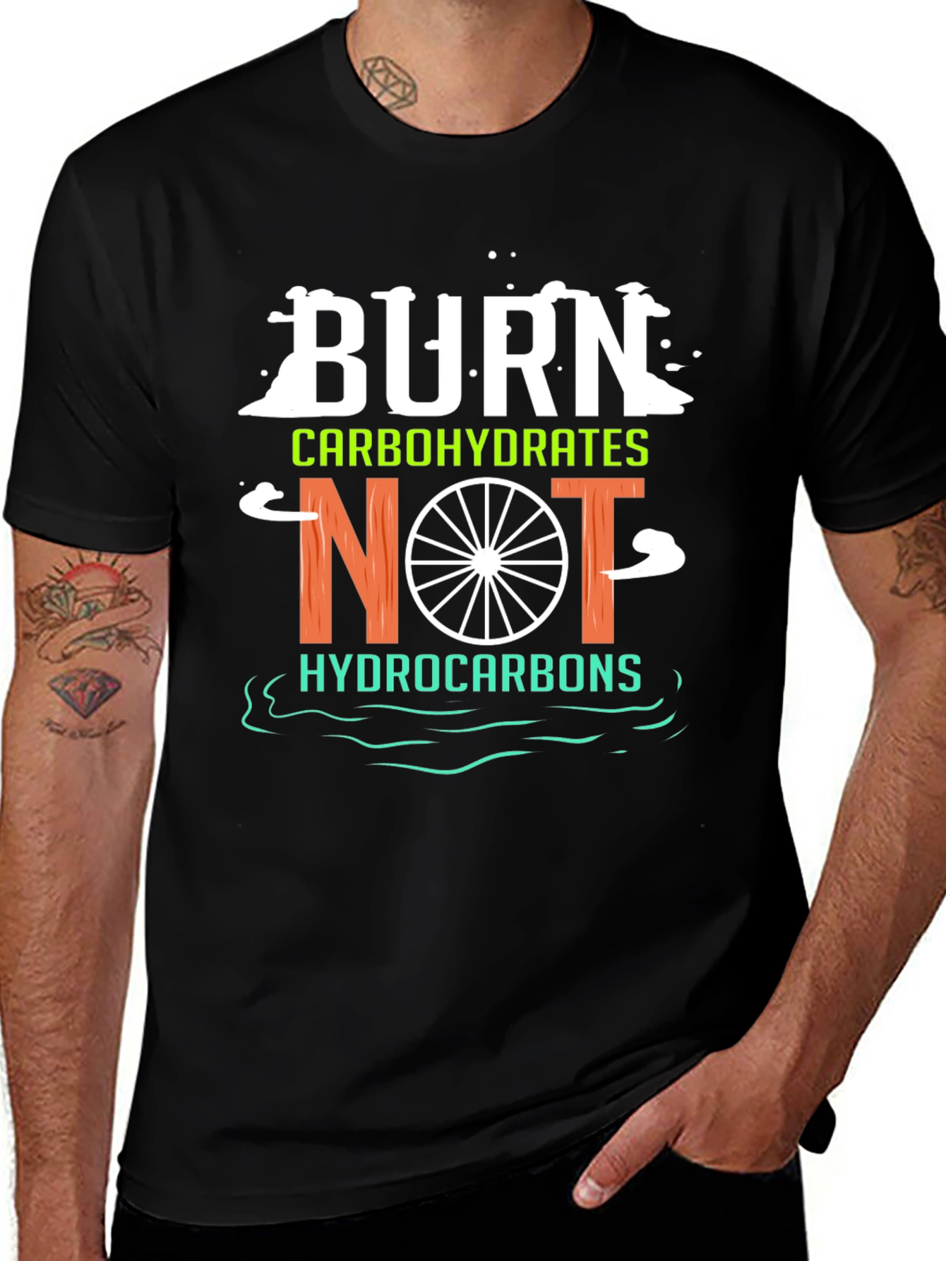Variant 3 of Burn Carbohydrates Cycling T-Shirt