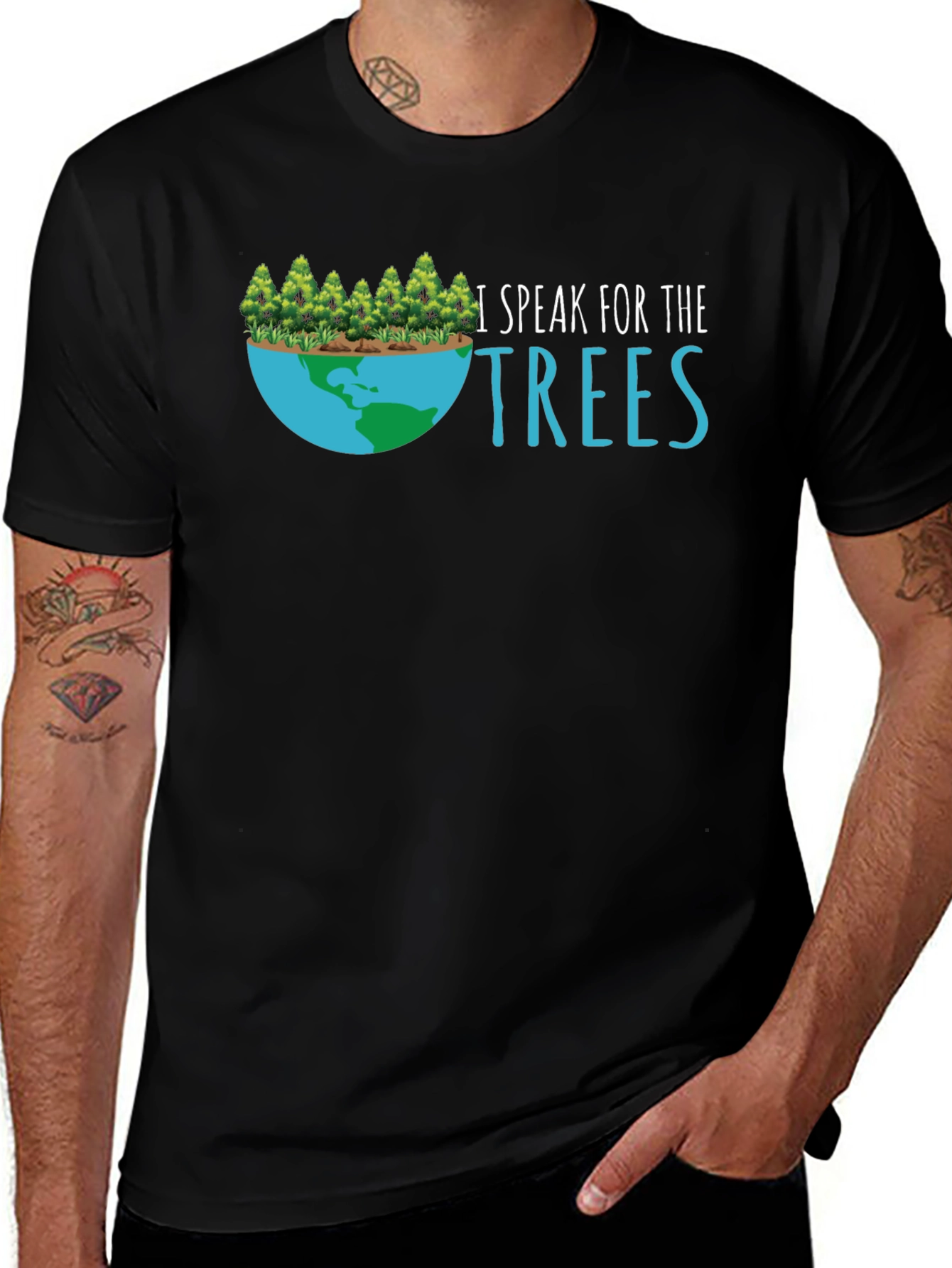 Variant 28 of I Speak for the Trees Graphic Tee - Environmental Awareness