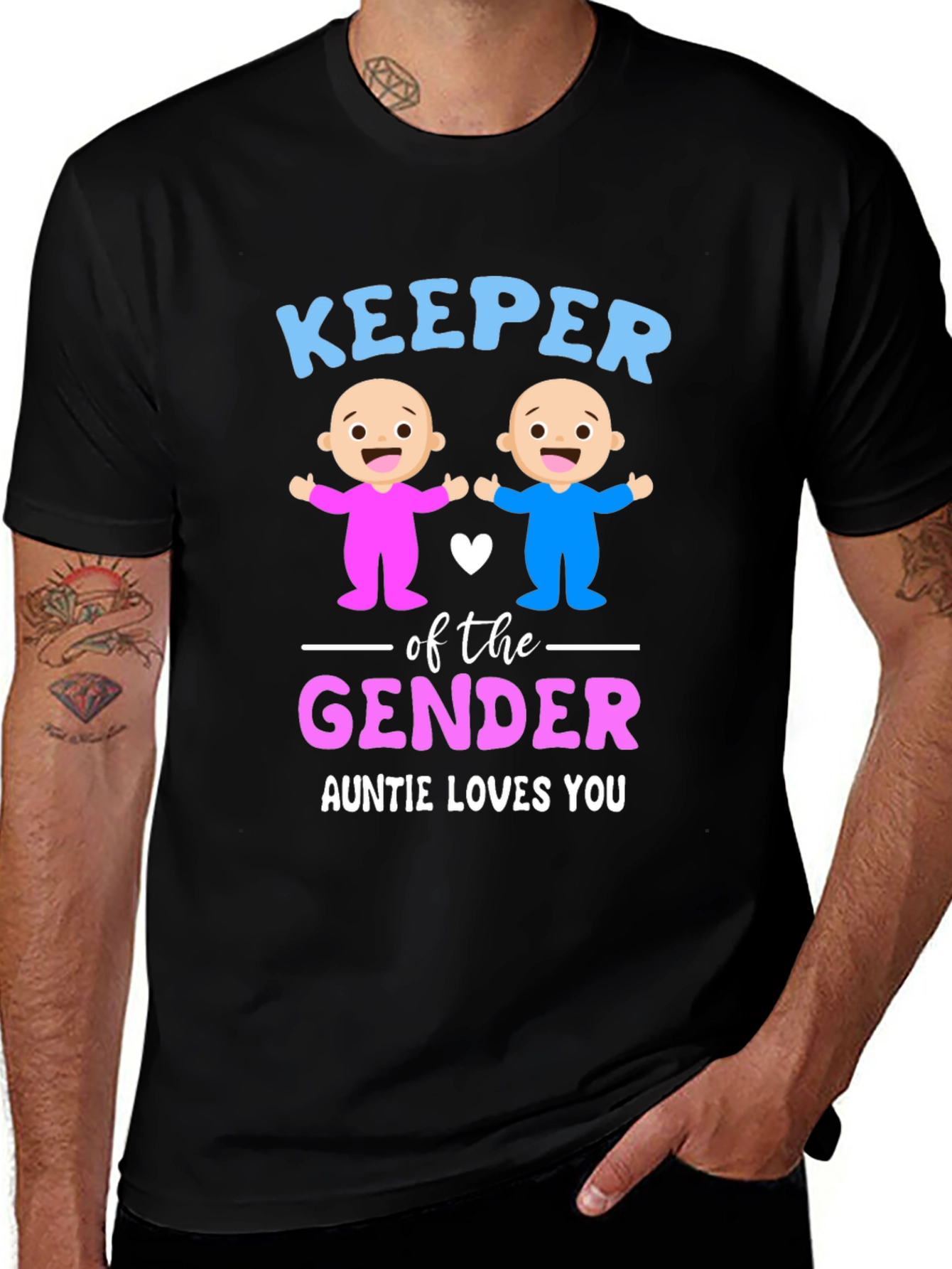 Variant 30 of Keeper of the Gender Auntie Loves You T-Shirt